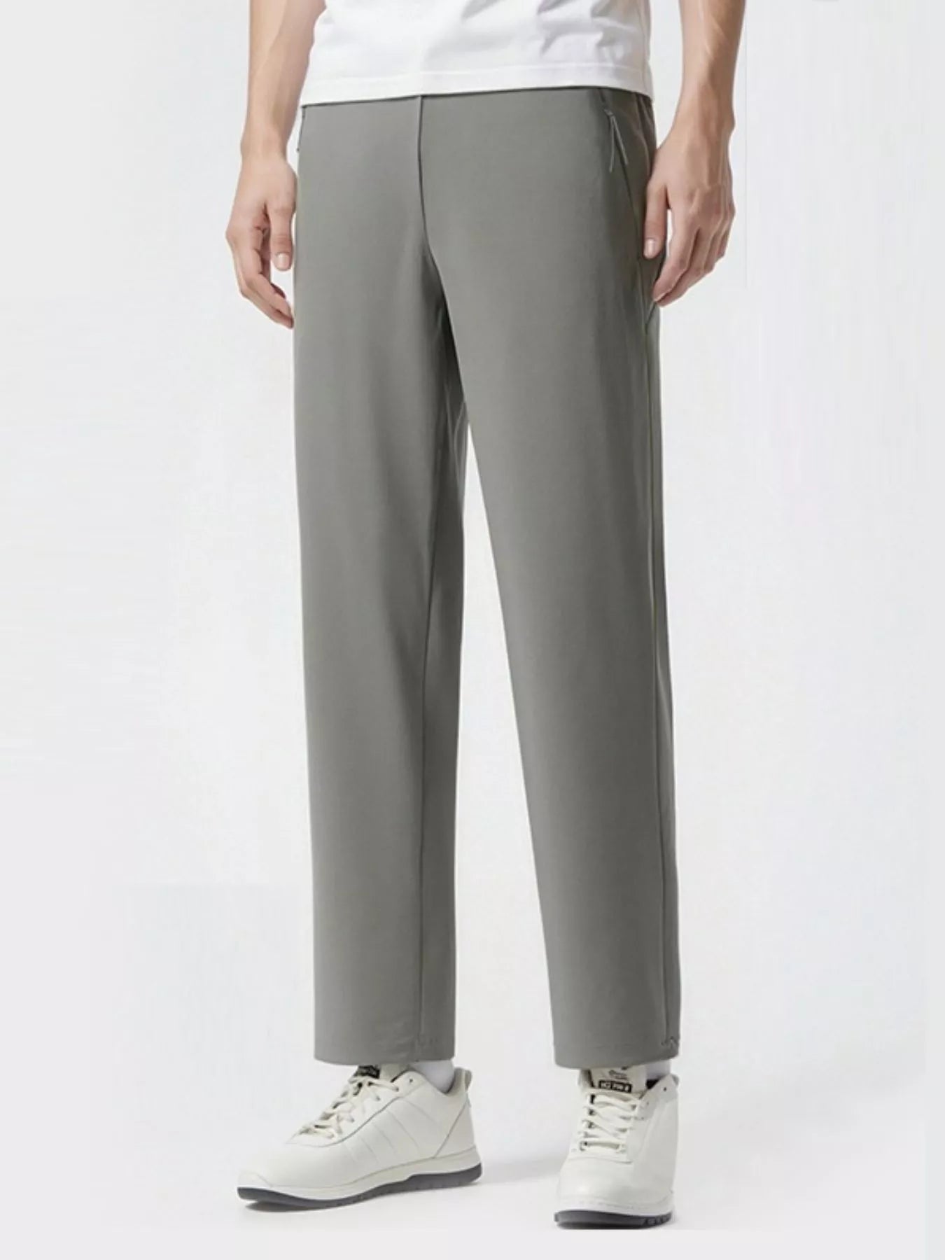 Men's Plus Size Casual Lightweight Straight-Leg Pants
