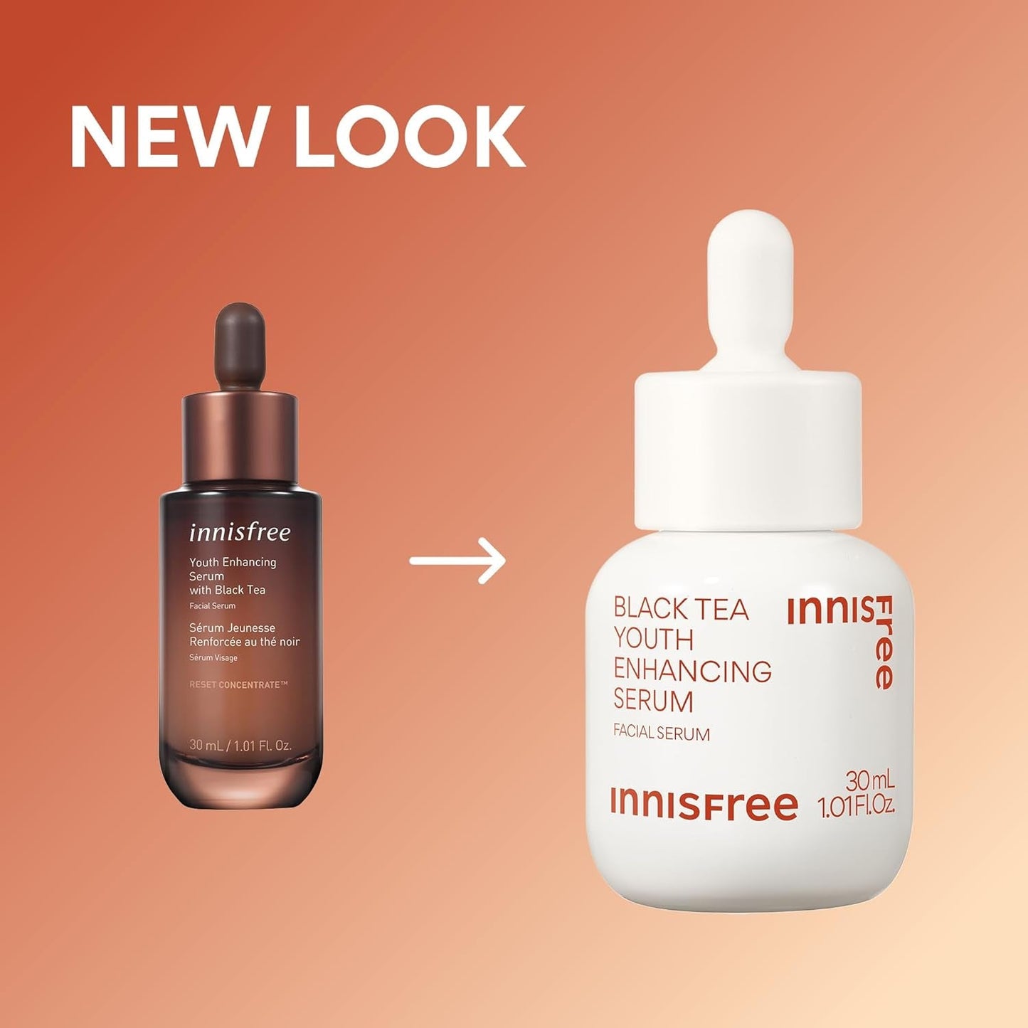 Black Tea Youth Enhancing Serum, Korean Serum with Niacinamide for Firming and Glow