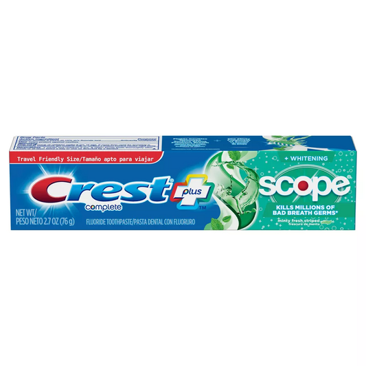 Crest Complete Whitening Toothpaste with Scope Mint, 2.7 oz
