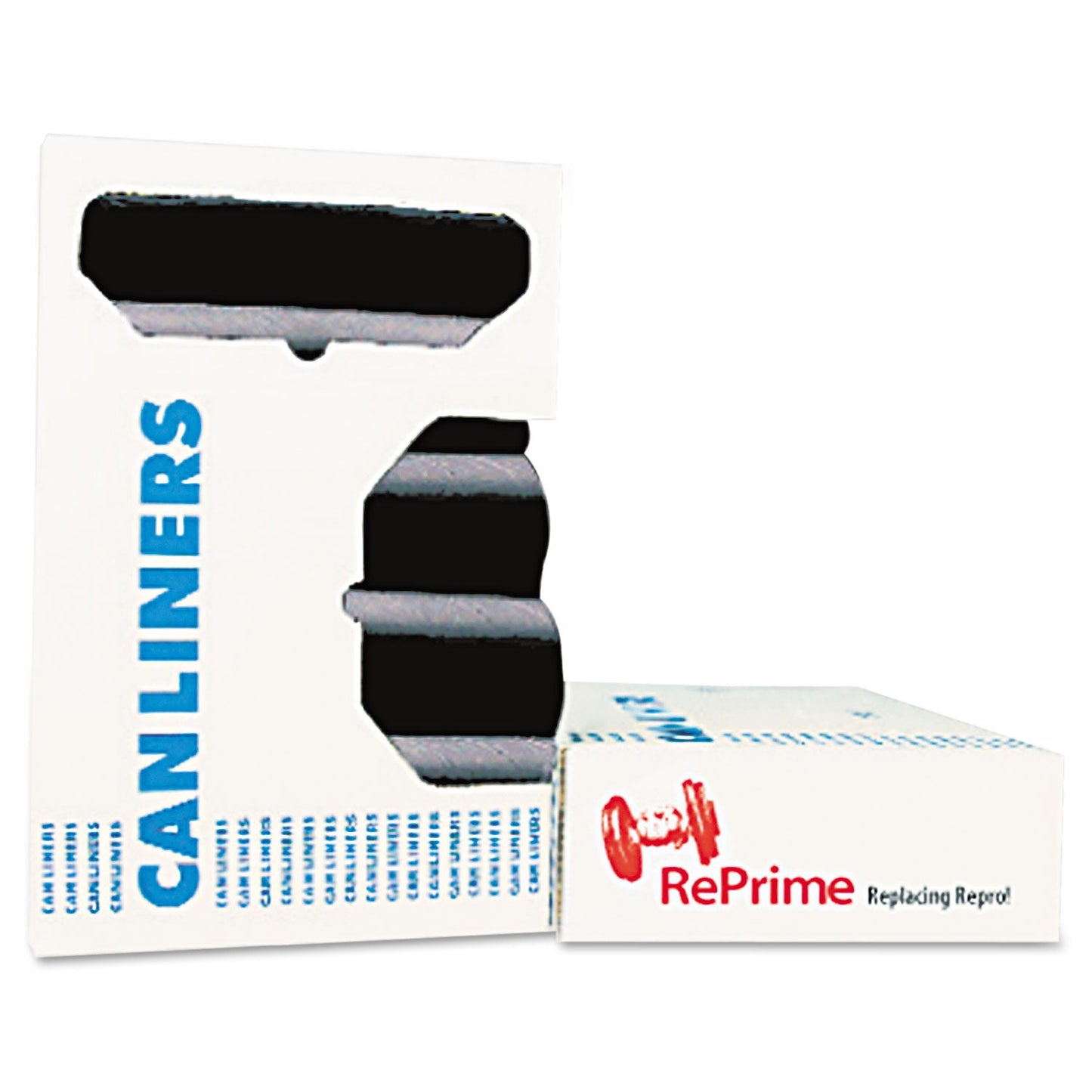 AccuFit Linear Low Density Can Liners with AccuFit Sizing, 32 gal, 0.9 mil, 33" x 44", Black, 100/Carton