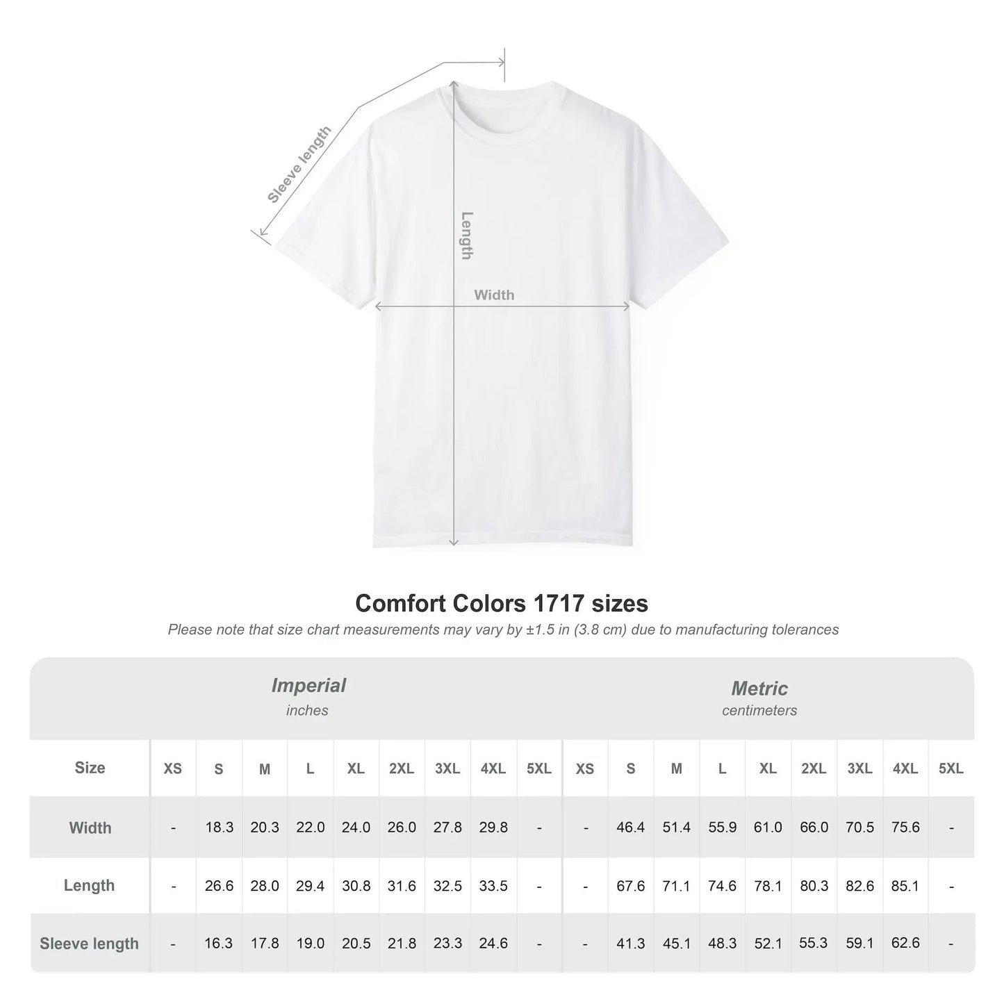 Comfort Colors® 1717 Garment-Dyed Unisex T-Shirt - Soft & Stylish Everyday Wear