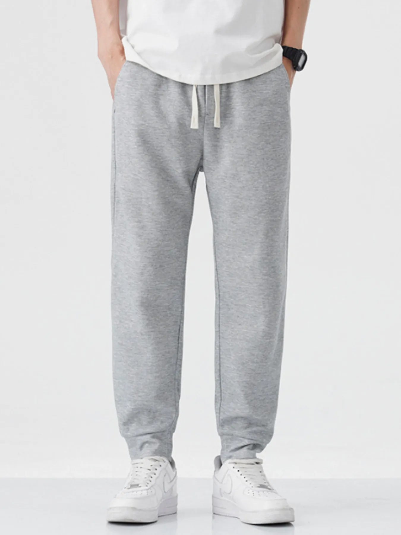 Men's Drawstring Joggers with Pockets