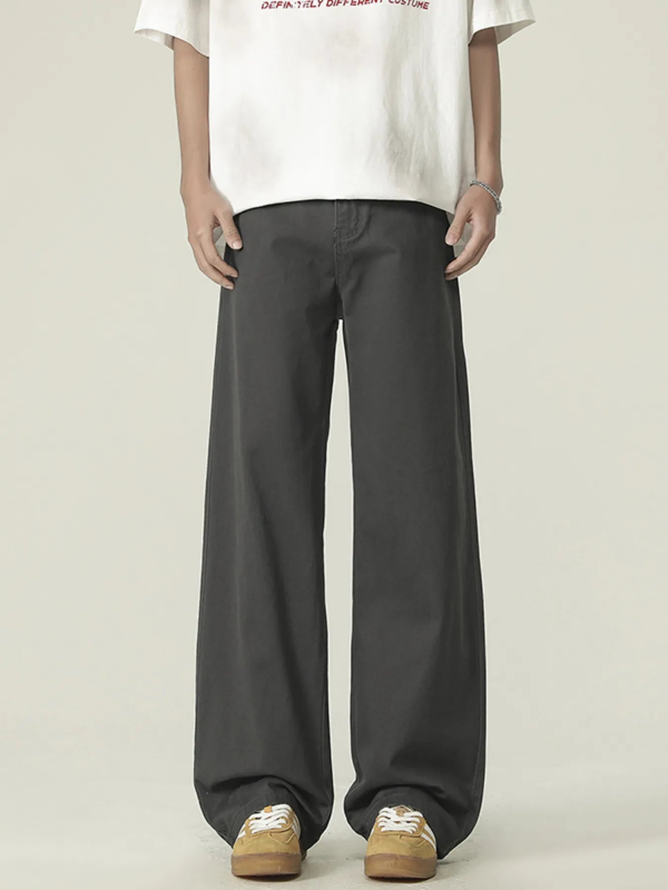 Men's Plus Size Loose Fit Wide Leg Pants