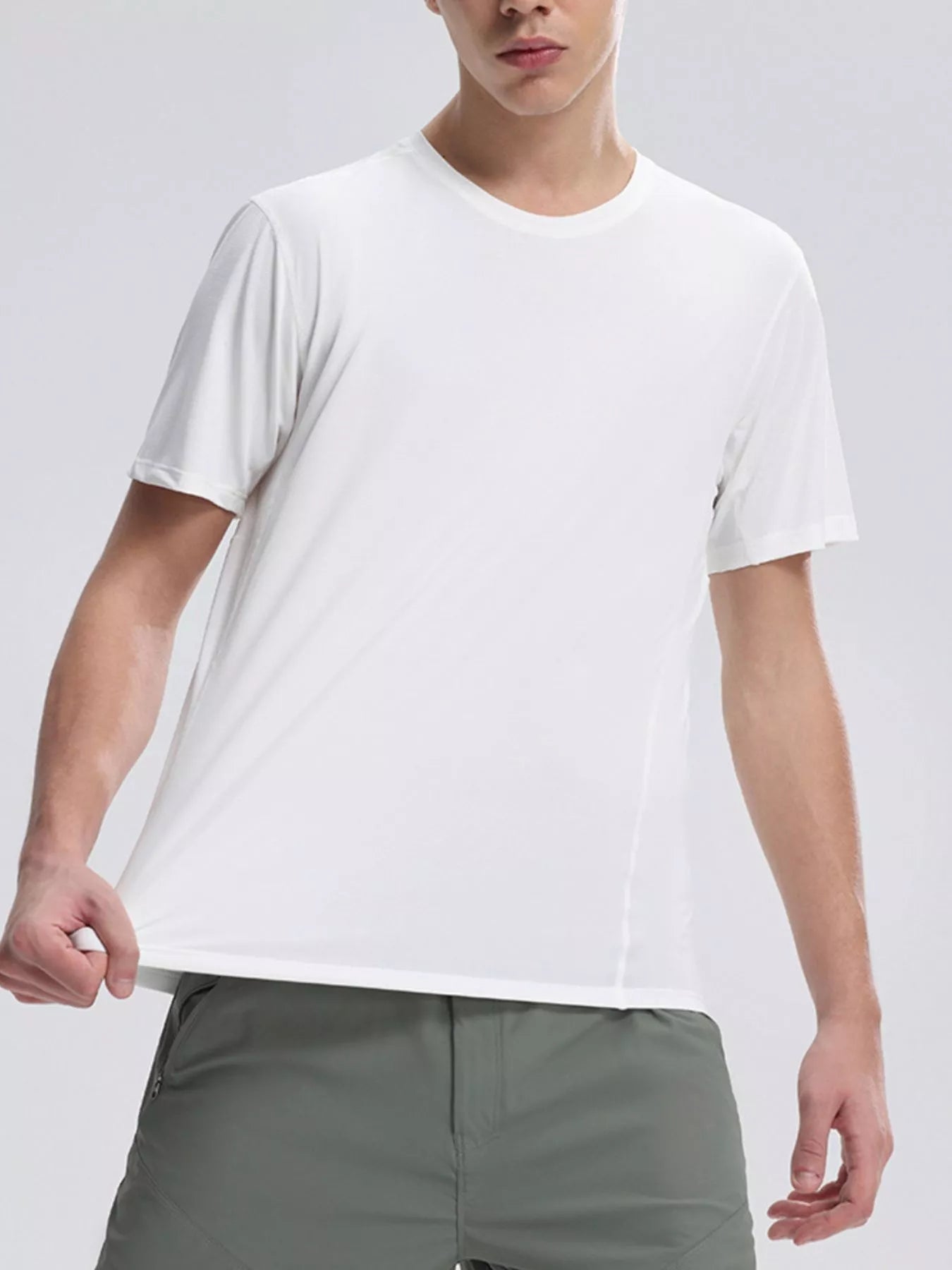 Men's Plus Size Round Neck Quick-Dry T-Shirt