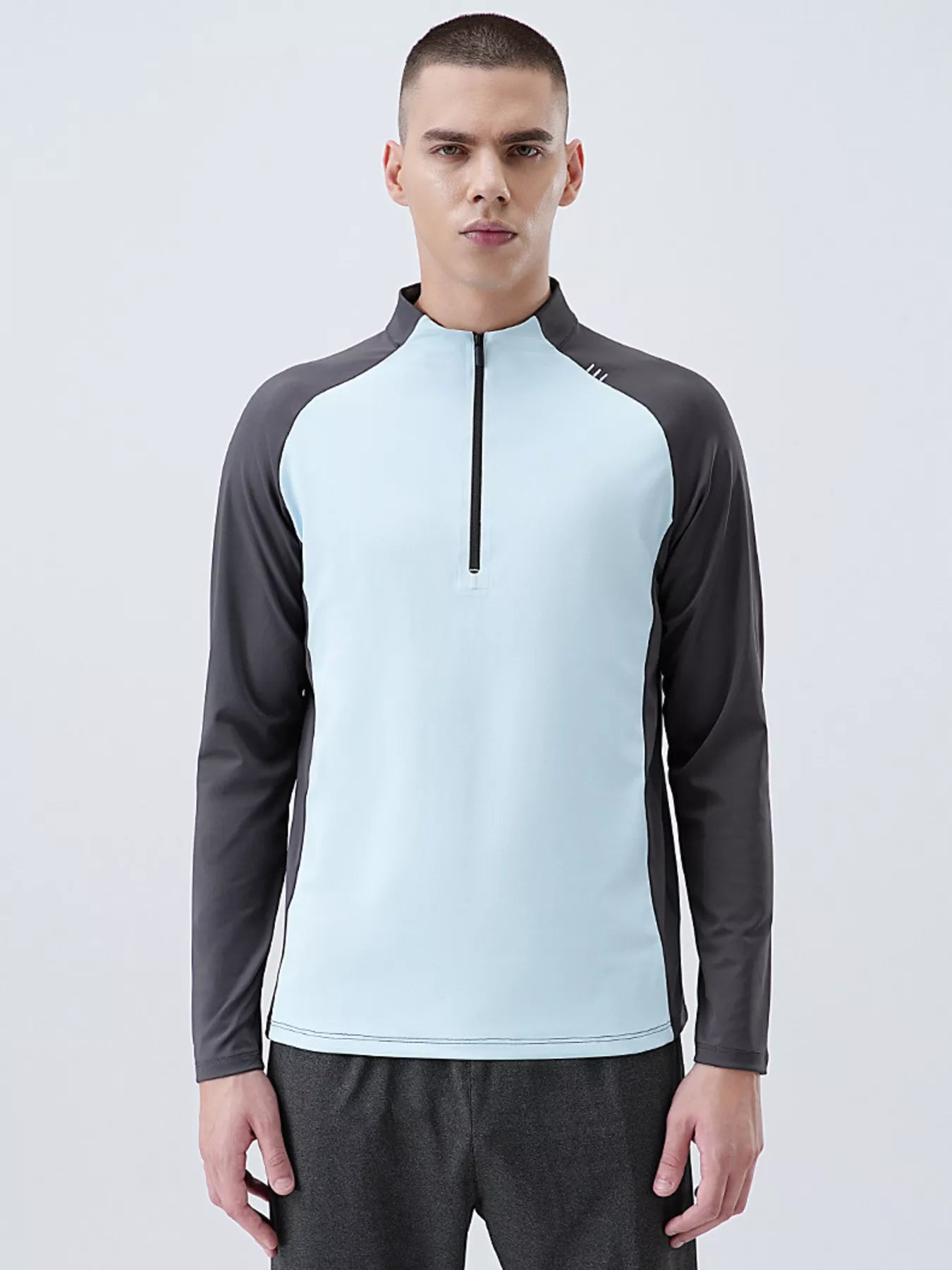 Men's Plus Size Long Sleeve Quick-Dry Active T-Shirt