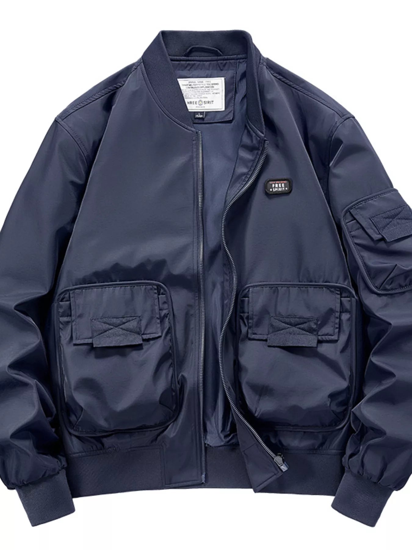Men's Plus Size Casual Lightweight Bomber Jacket