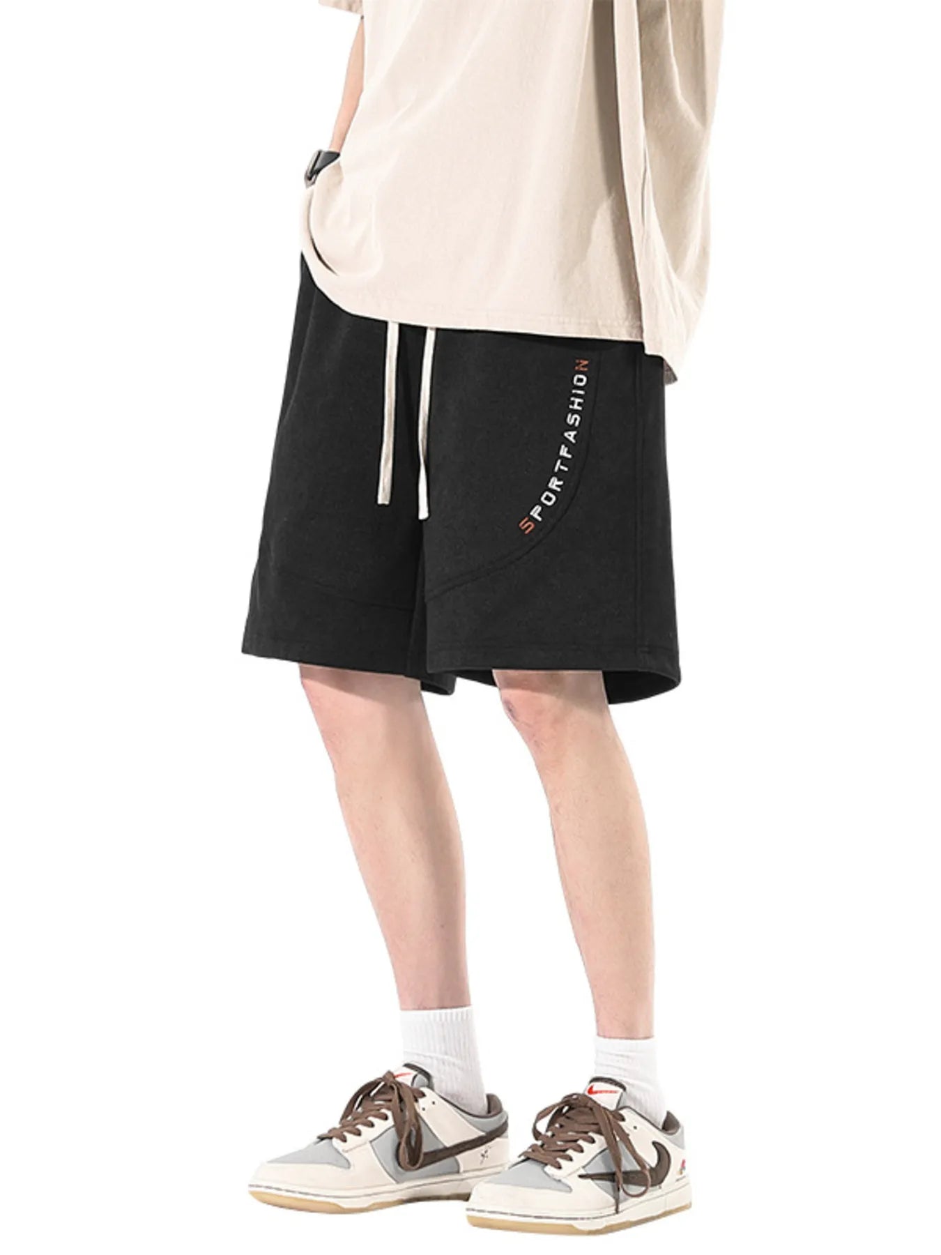 Men's Plus Size Drawstring Loose Fit Shorts