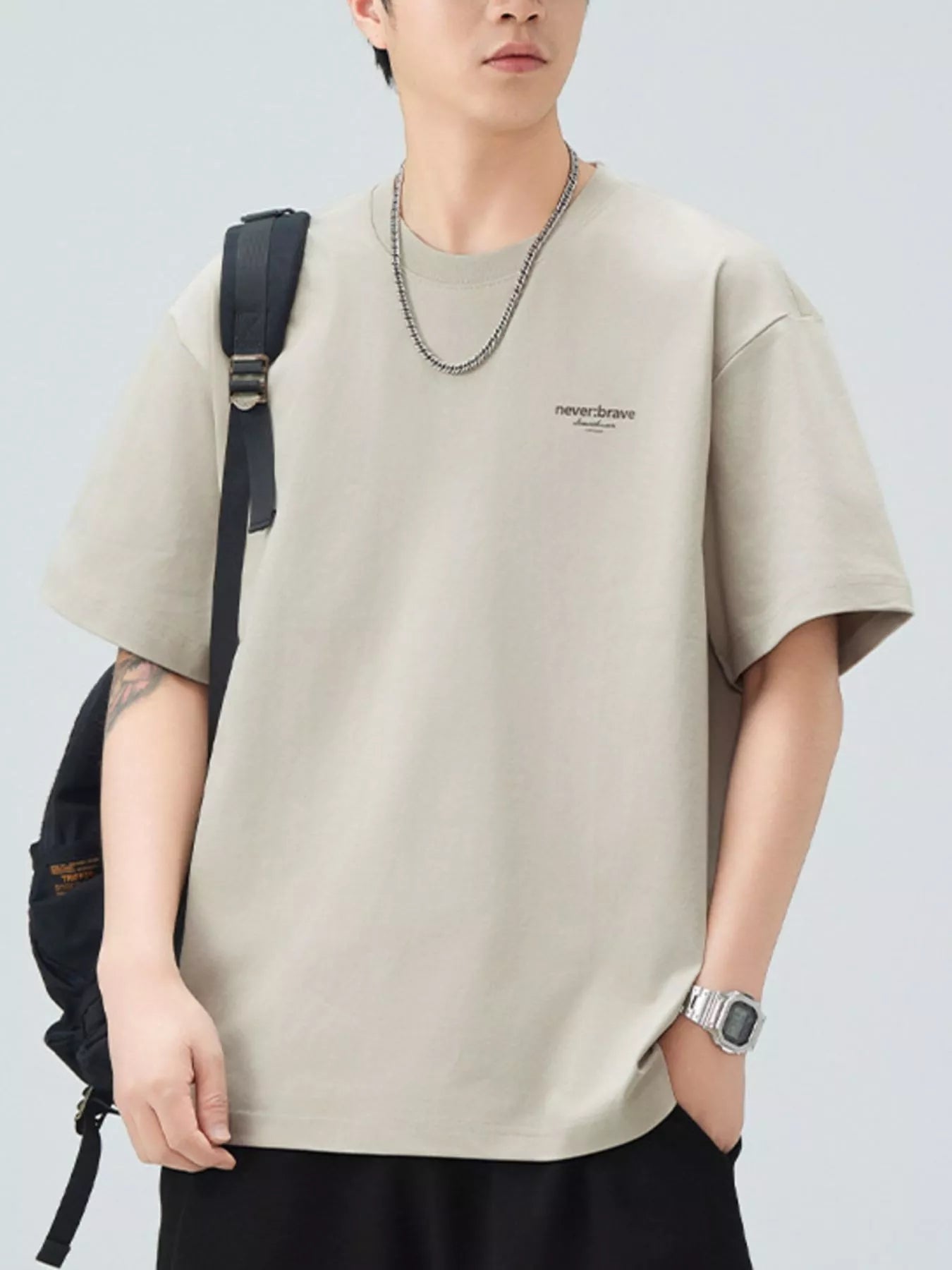 Men's Plus Size Casual Round Neck T-Shirt