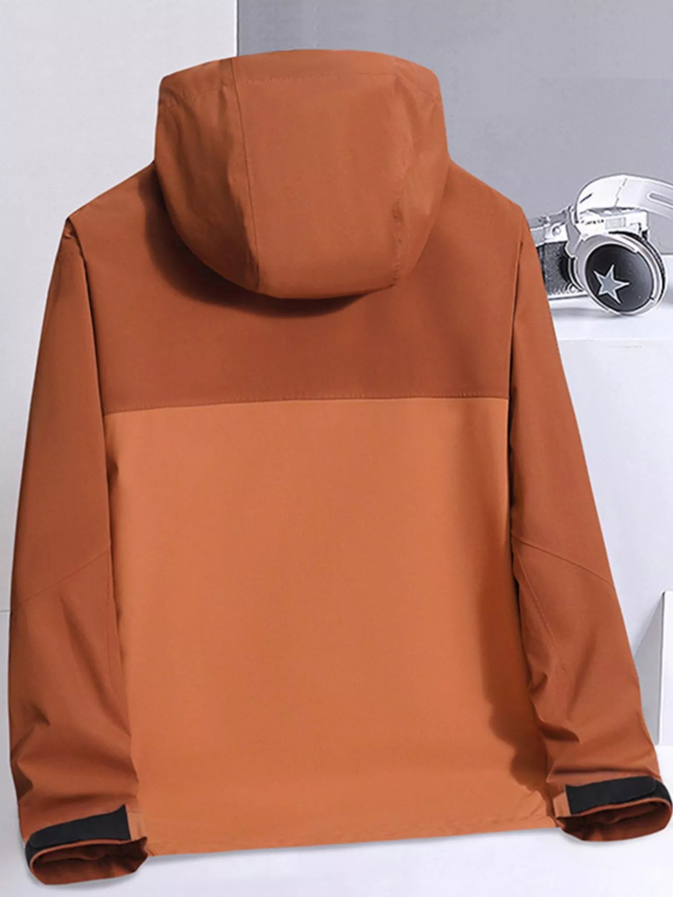 Men's Plus Size Waterproof Hooded Outdoor Jacket