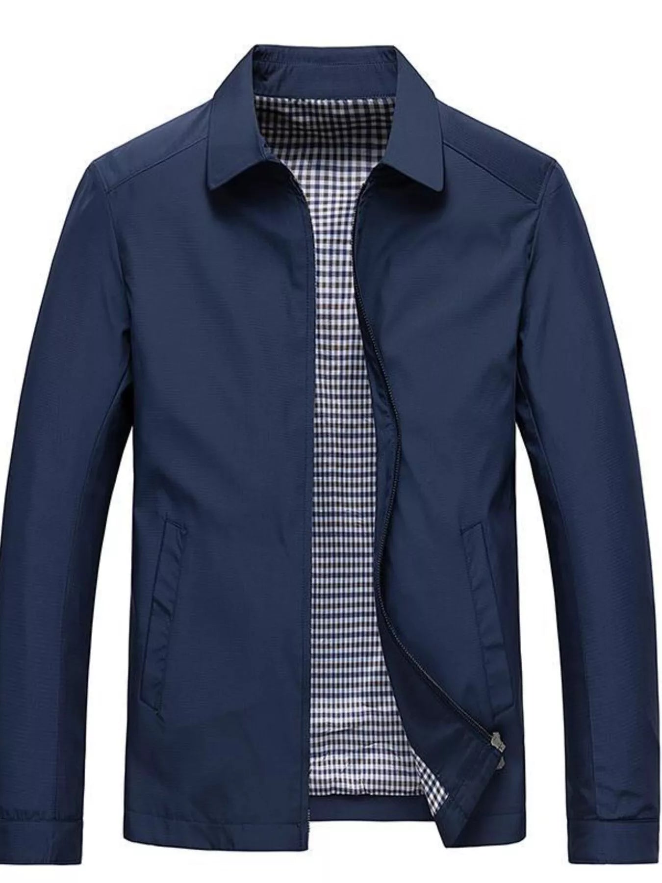Men's Plus Size Classic Fit Lightweight Windbreaker Jacket