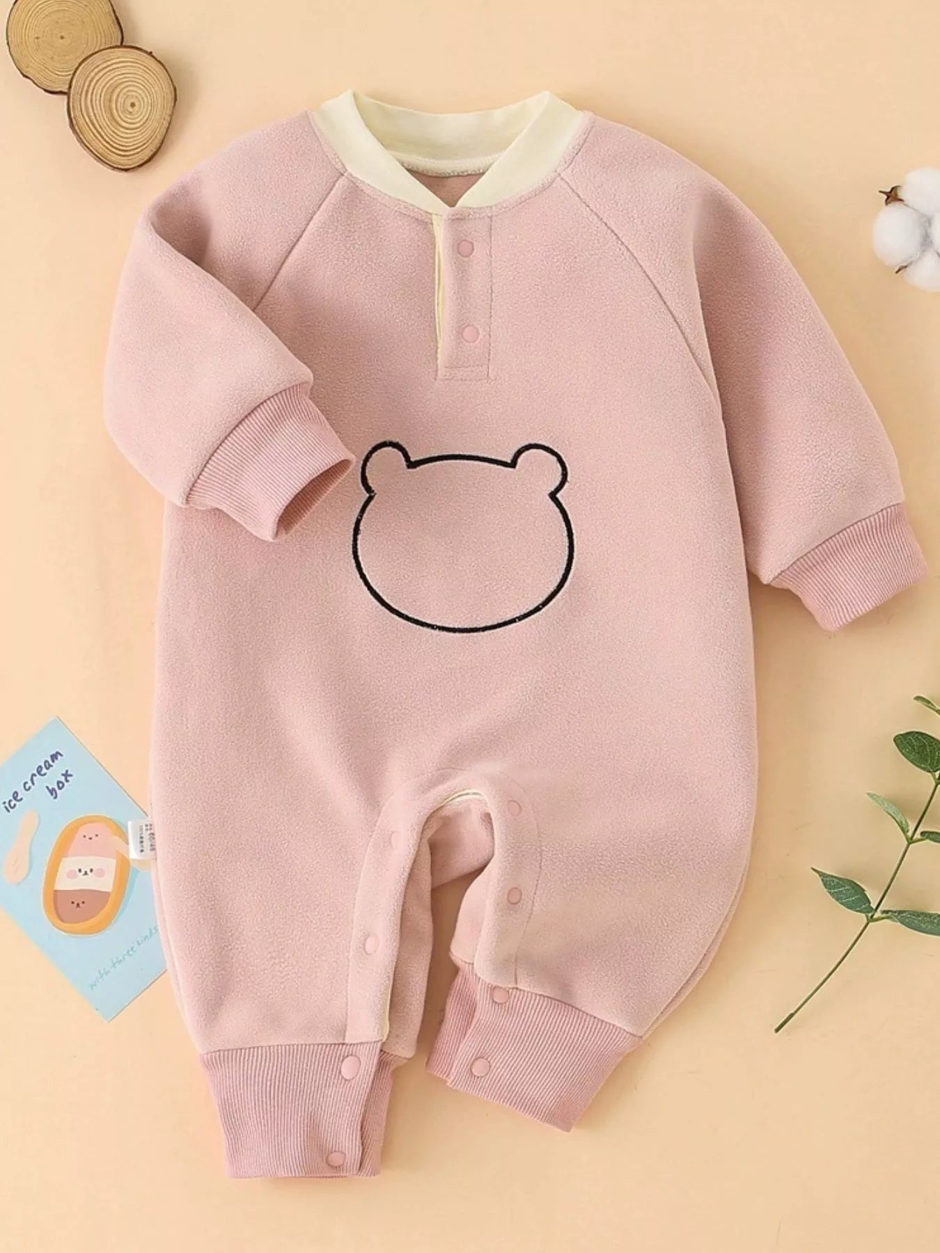 Children's Cute Bear Long Sleeve One-Piece