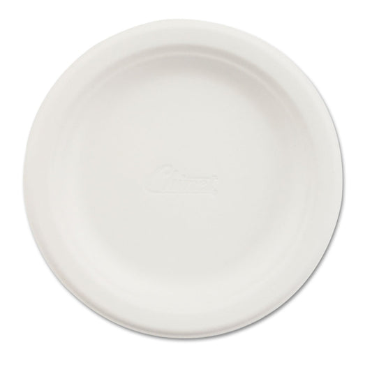 Chinet Paper Dinnerware, Plate, 6" dia, White, 125/Pack
