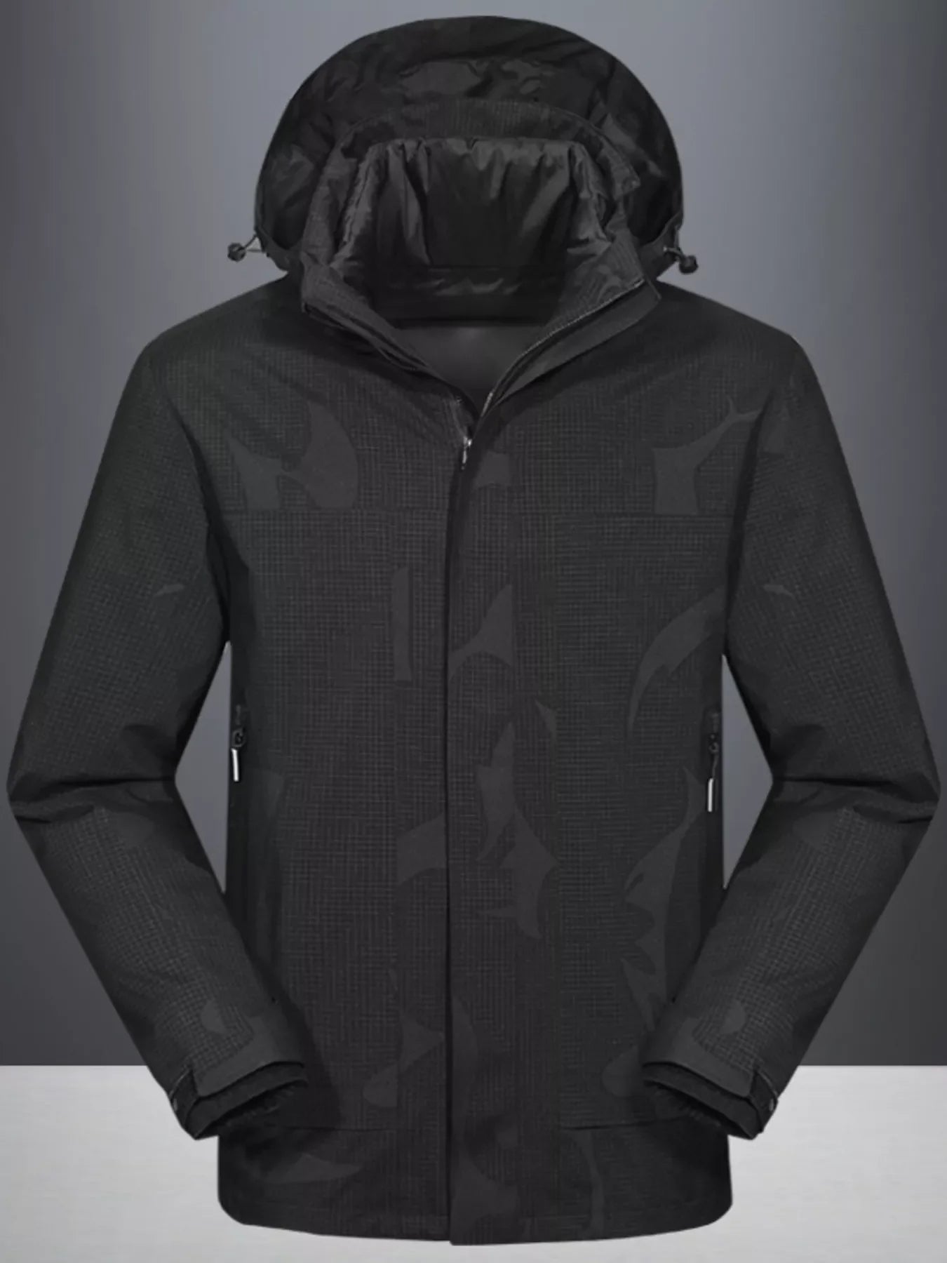 Men's Plus Size Zip Up Outdoor Jacket