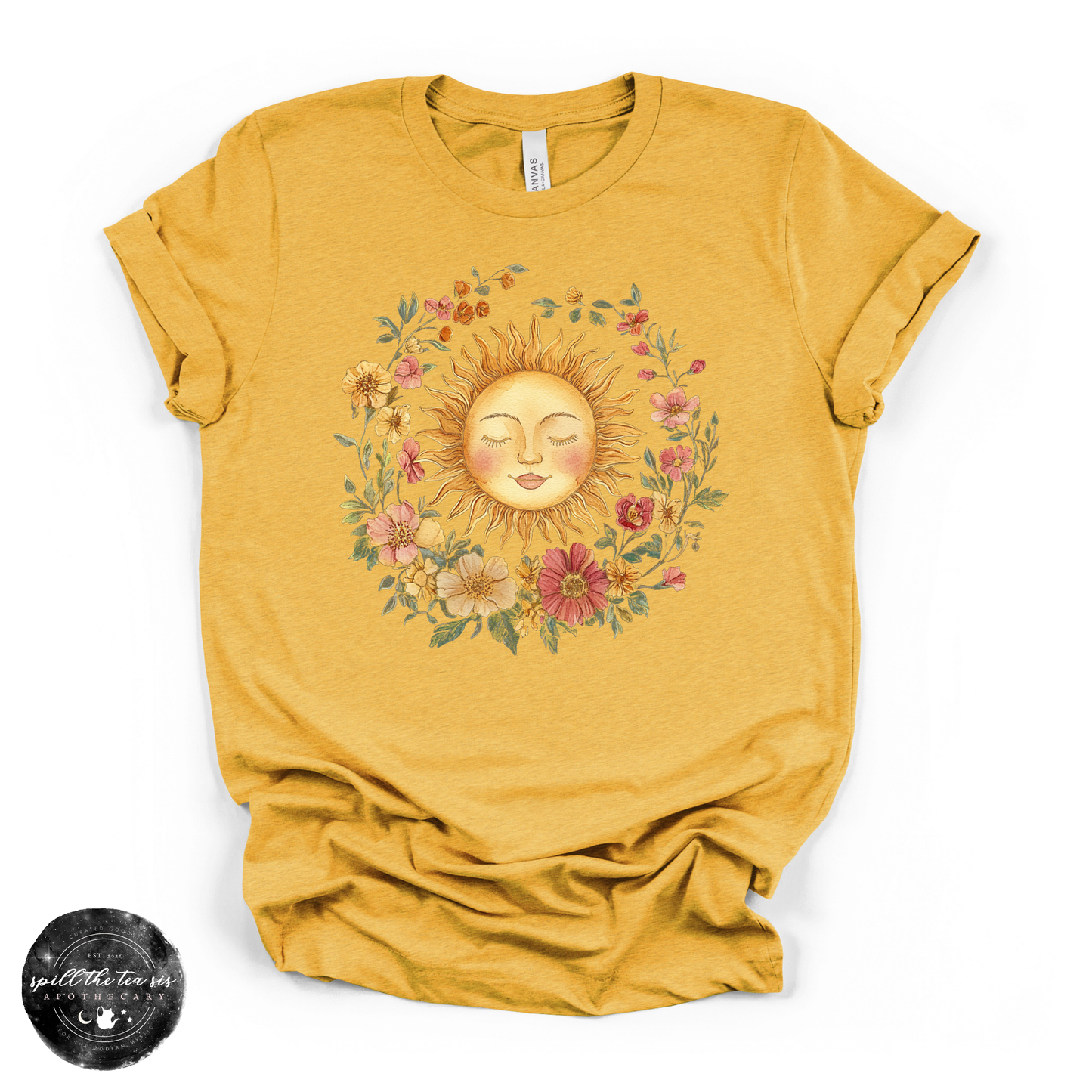 Celestial Sun Tee | Mystical Sun Graphic T-Shirt