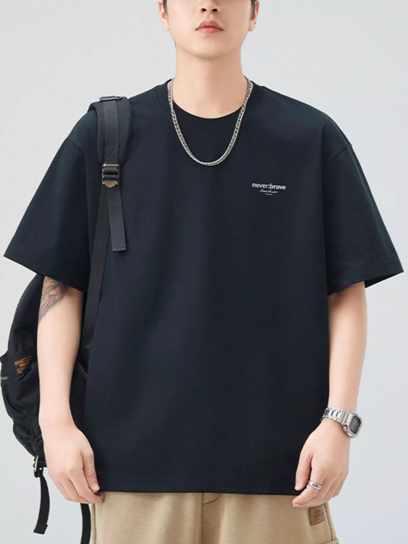 Men's Plus Size Casual Round Neck T-Shirt