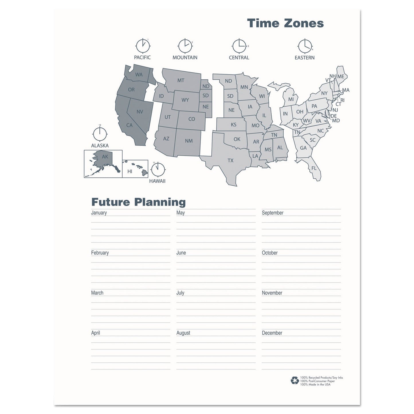 House of Doolittle 14-Month Recycled Ruled Monthly Planner, 11 x 8.5, Black Cover, 14-Month (Dec to Jan): 2022 to 2024