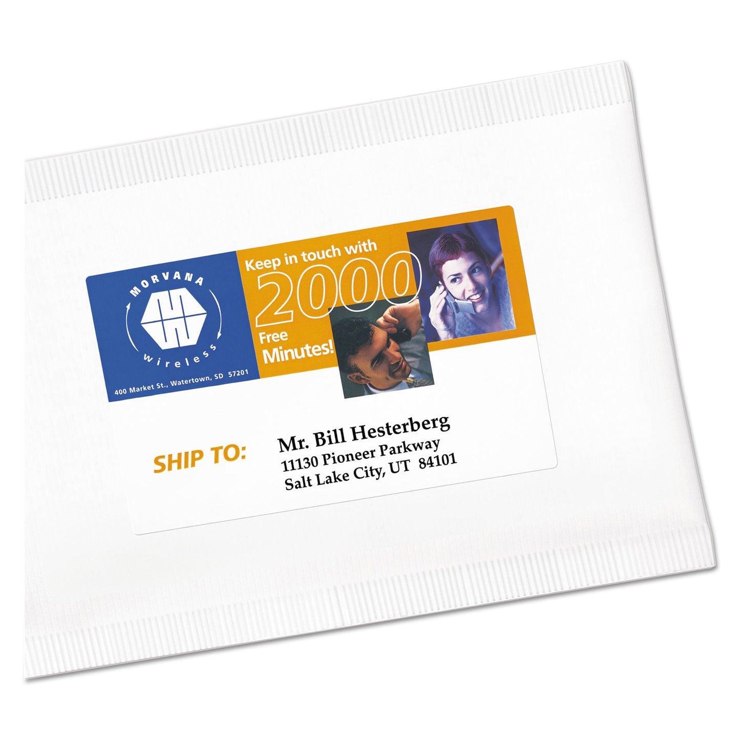 Avery Vibrant Inkjet Color-Print Labels w/ Sure Feed, 2 x 4, Matte White, 200/PK