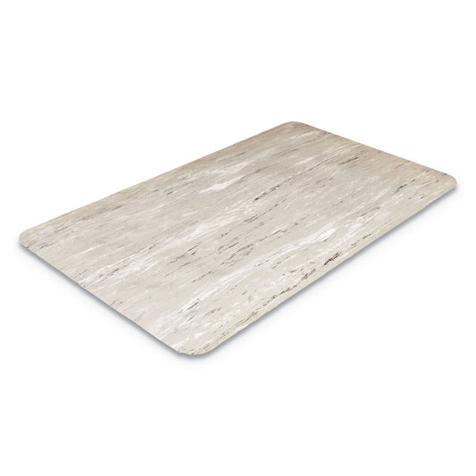 Crown Cushion-Step Surface Mat, 36 x 72, Marbleized Rubber, Gray