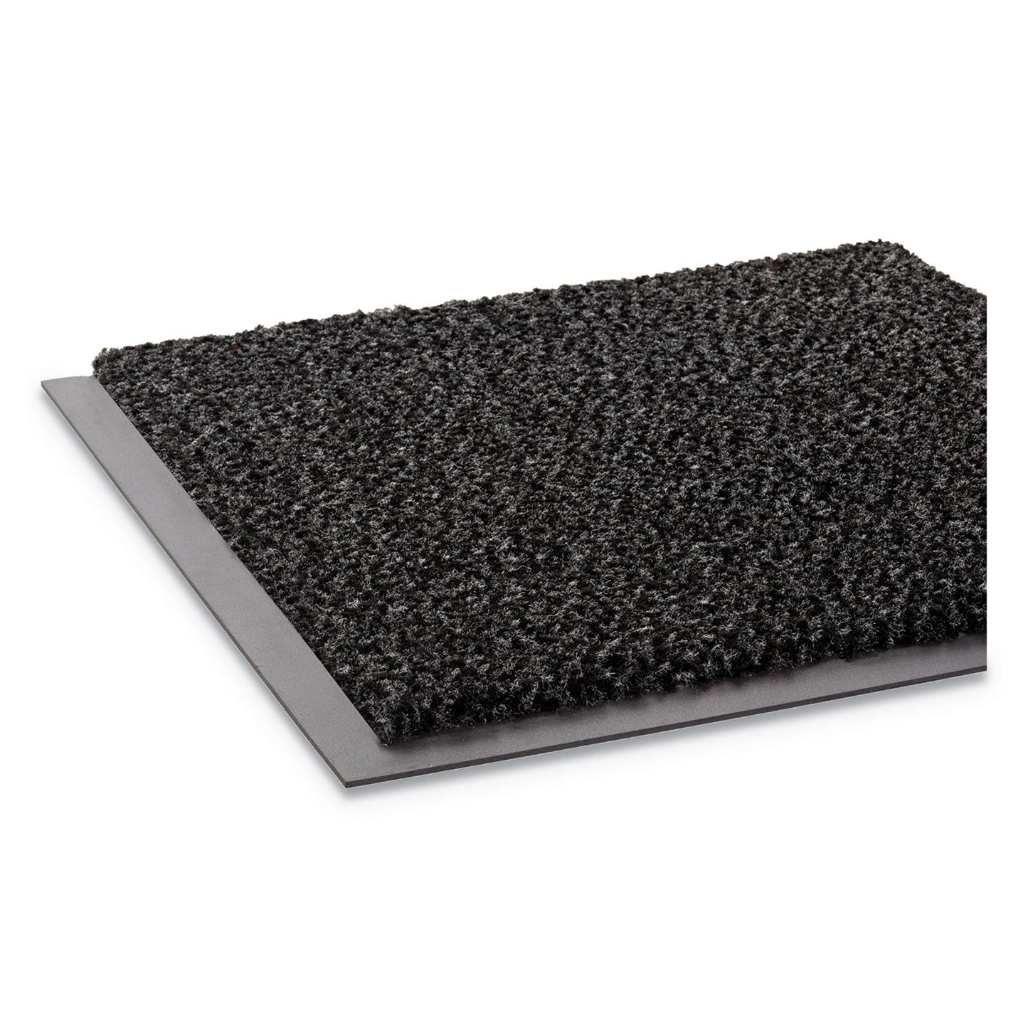 Crown Dust-Star Microfiber Wiper Mat, 48 x 72, Charcoal