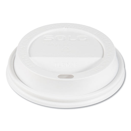 Dart Traveler Cappuccino Style Dome Lid, Fits 10 oz Cups, White, 100/Pack, 10 Packs/Carton