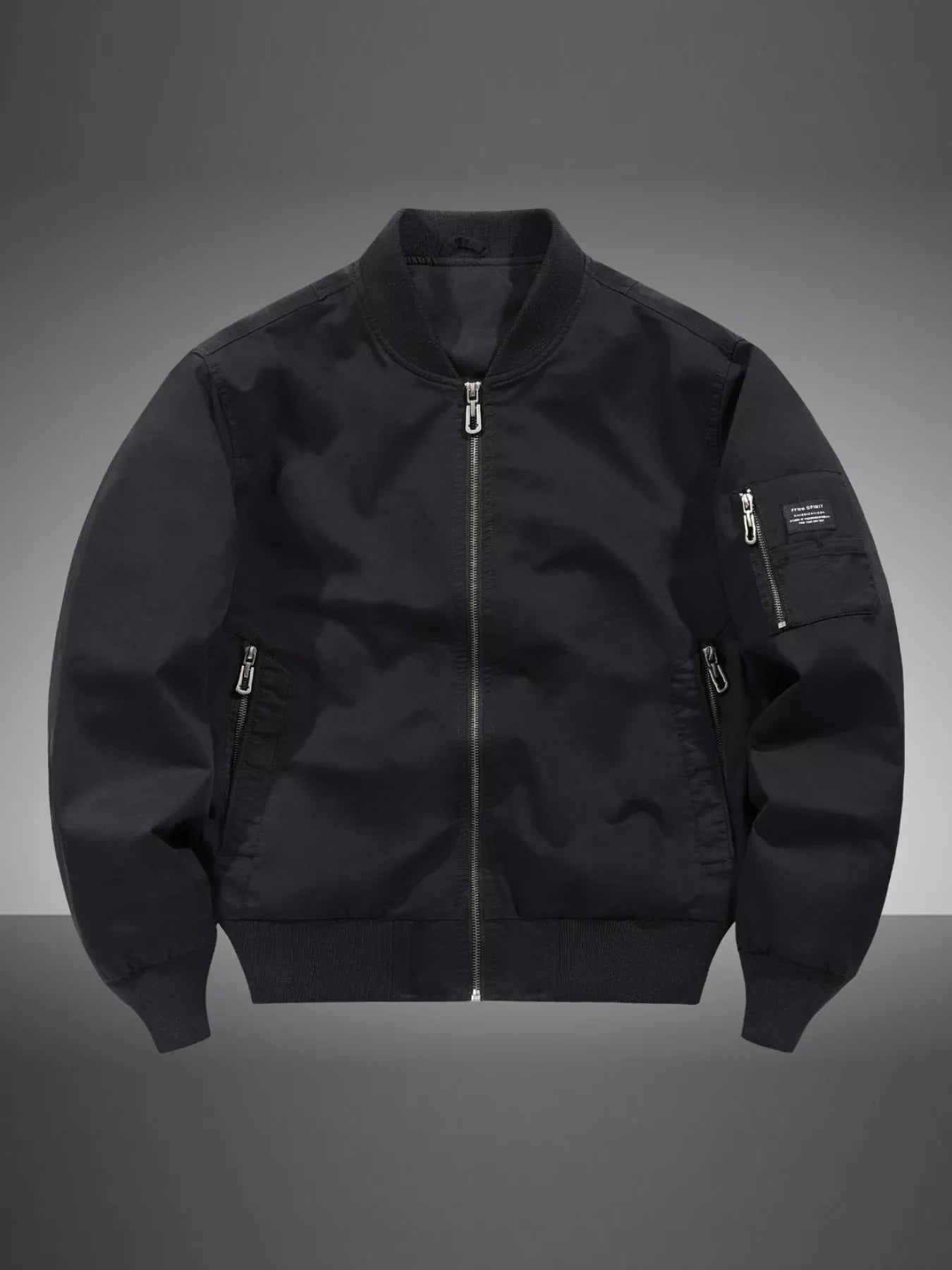 Men's Plus Size Casual Lightweight Bomber Jacket