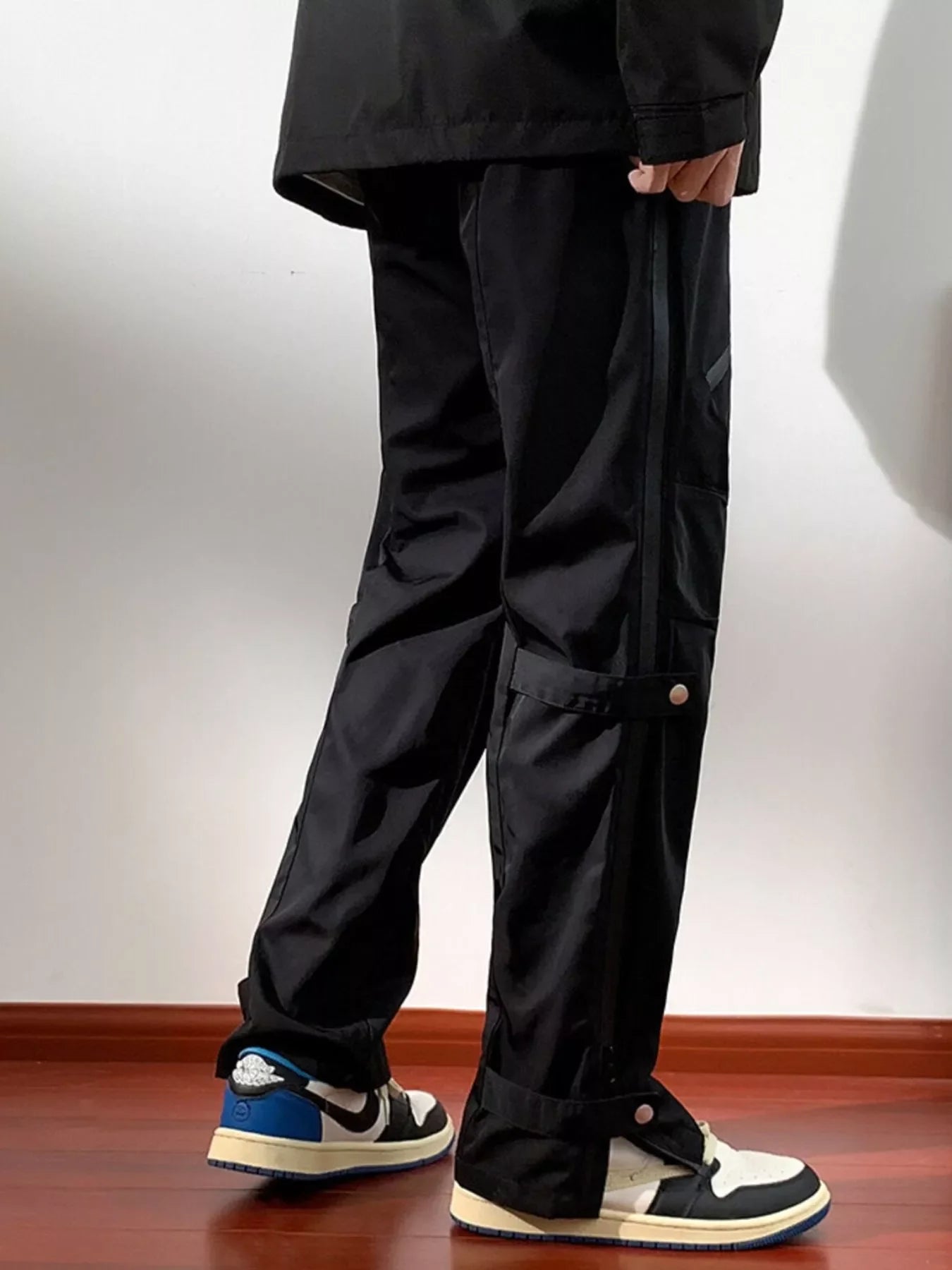 Men's Full Size Slit Straight Leg Pants Plus Size