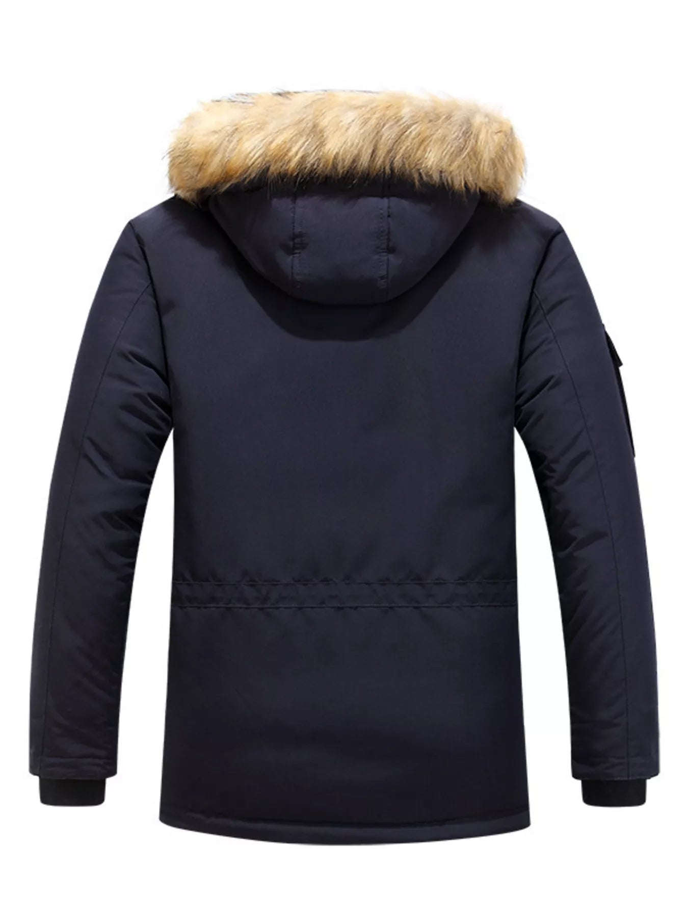Men's Plus Size Fur Hooded Warm Winter Parka Coat
