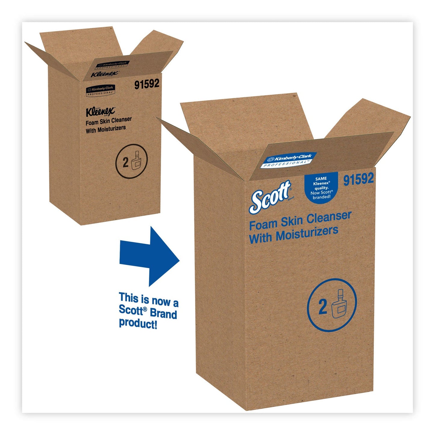 Scott Pro Foam Skin Cleanser with Moisturizers, Citrus Scent, 1.5 L Refill, 2/Carton