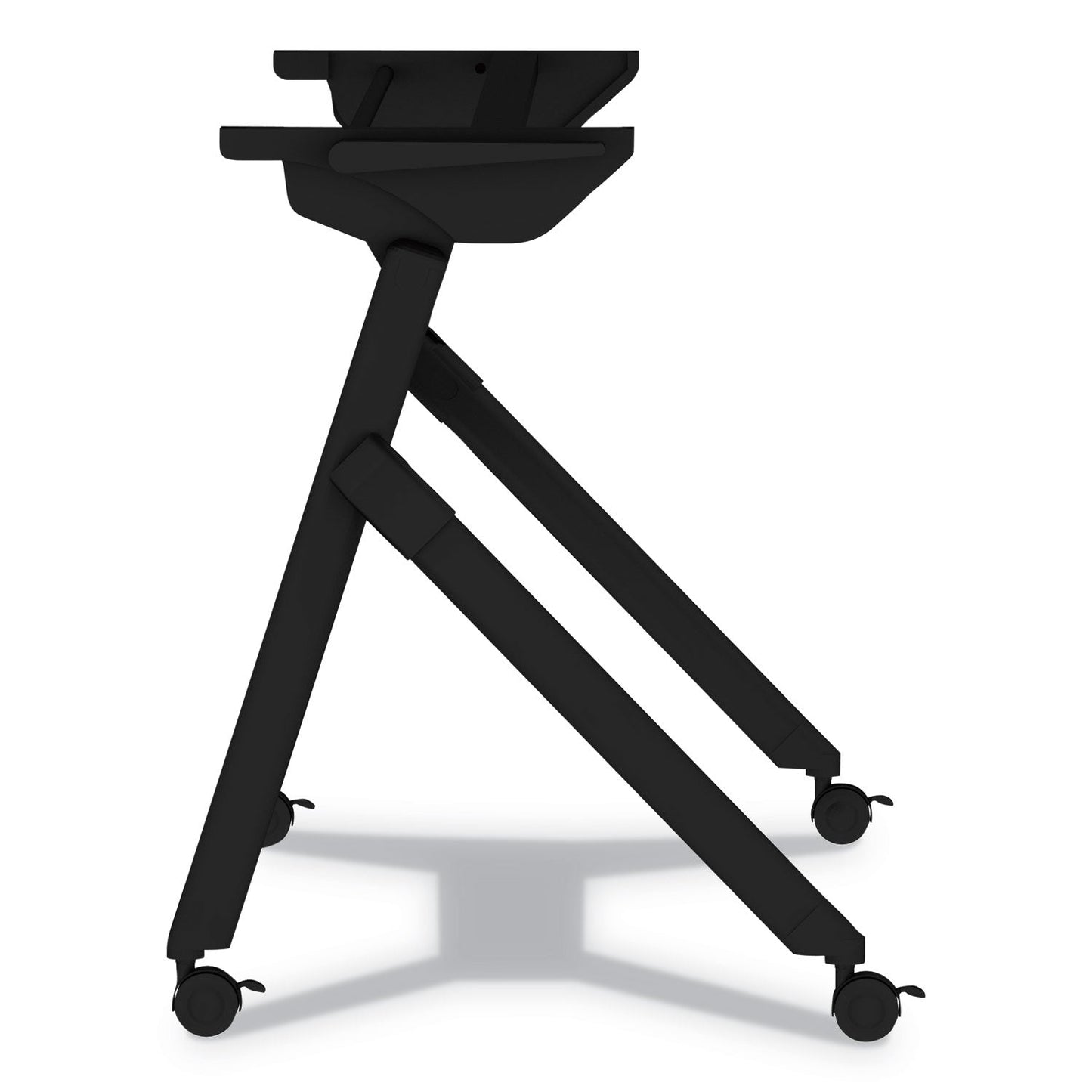 Alera Flip and Nest Table Base, 55.88w x 23.63d x 28.5h, Black