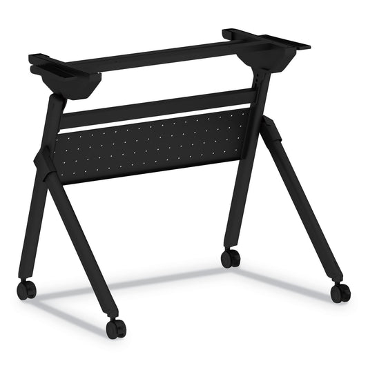 Alera Flip and Nest Table Base, 32.25w x 23.63d x 28.5h, Black