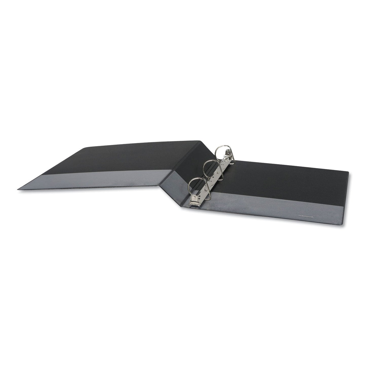 Universal Slant D-Ring View Binder, 3 Rings, 1.5" Capacity, 11 x 8.5, Black