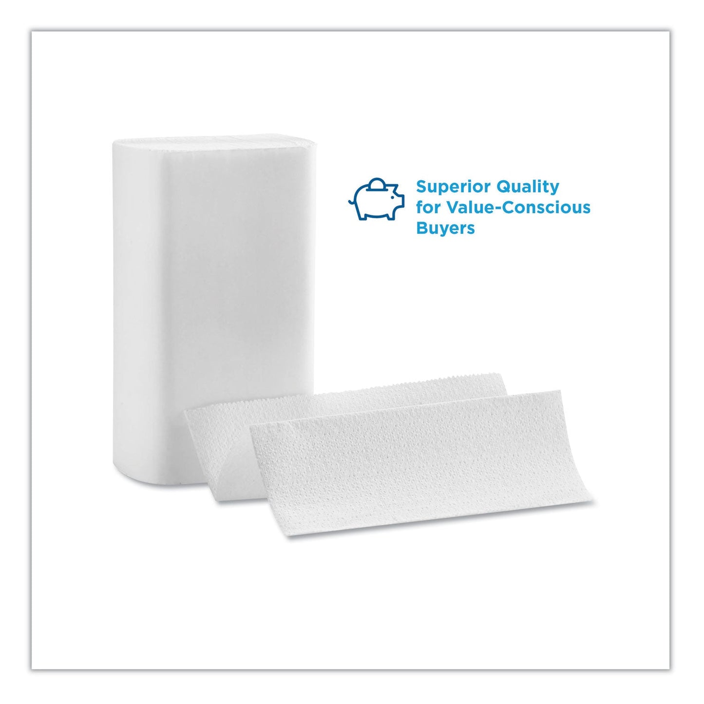 Georgia Pacific Blue Select Multi-Fold 2 Ply Paper Towel, 9.2 x 9.4, White, 125/Pack, 16 Packs/Carton