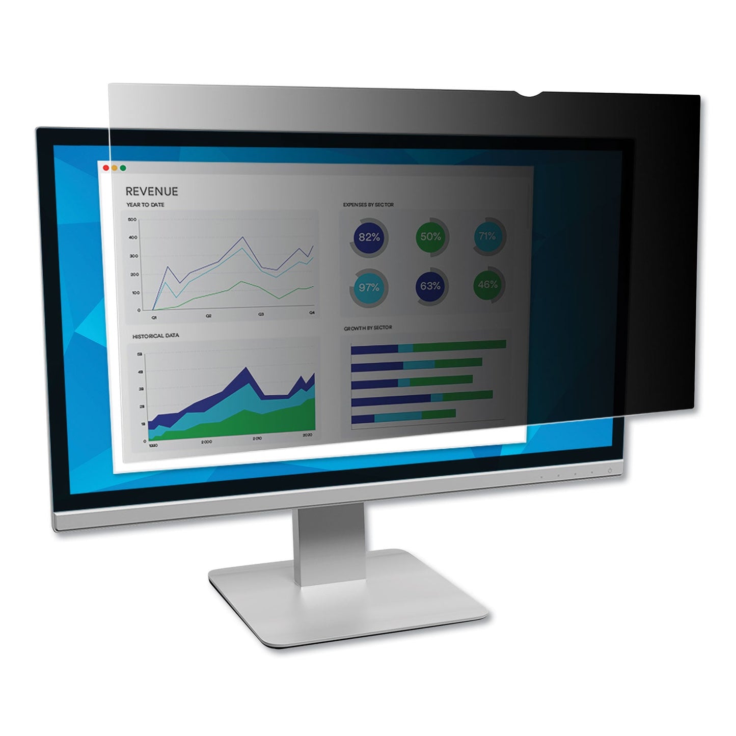 3M Frameless Blackout Privacy Filter for 21.3" Monitor