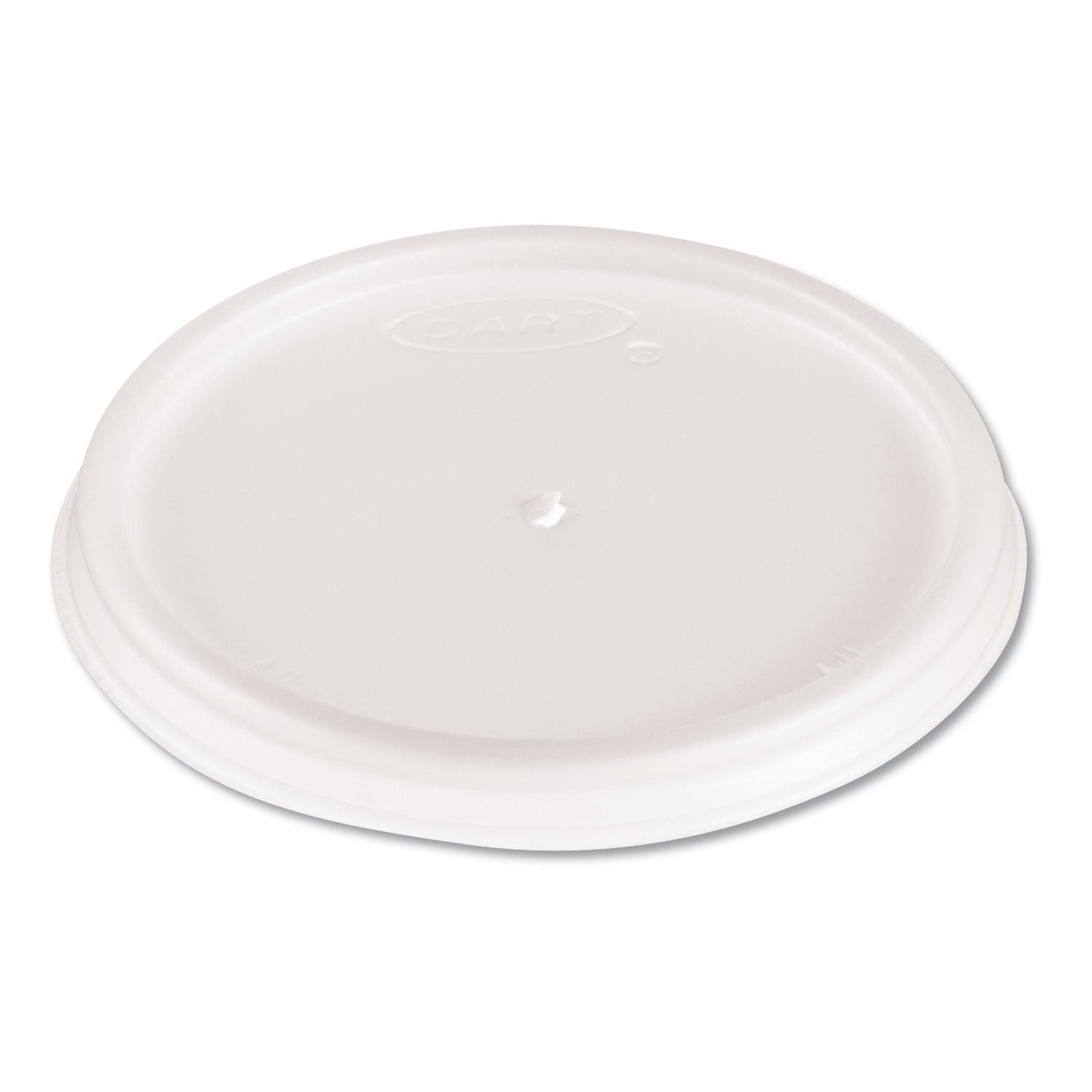 Dart Plastic Lids, Fits 4 oz Cups, Vented, Translucent, 100/Pack, 10 Packs/Carton