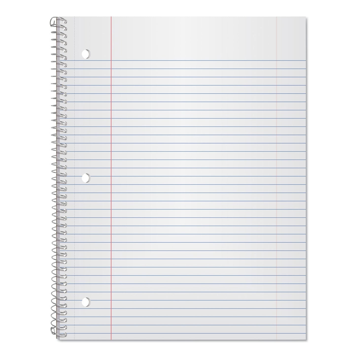 Oxford Coil-Lock Wirebound Notebooks, 3-Hole Punched, 1 Subject, Medium/College Rule, Randomly Assorted Covers, 11 x 8.5, 100 Sheets