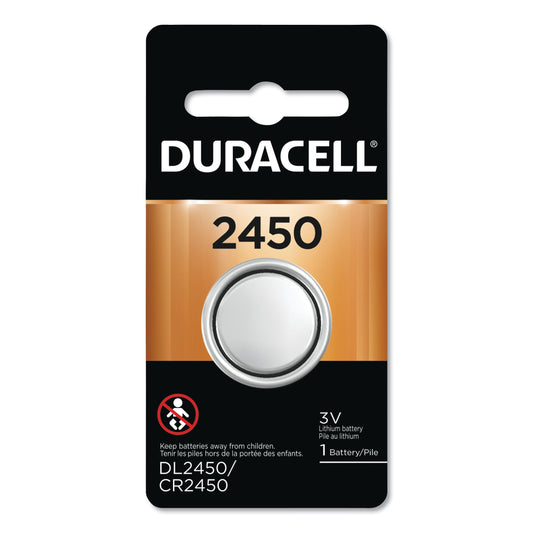 Duracell Lithium Coin Batteries, 2450, 36/Carton