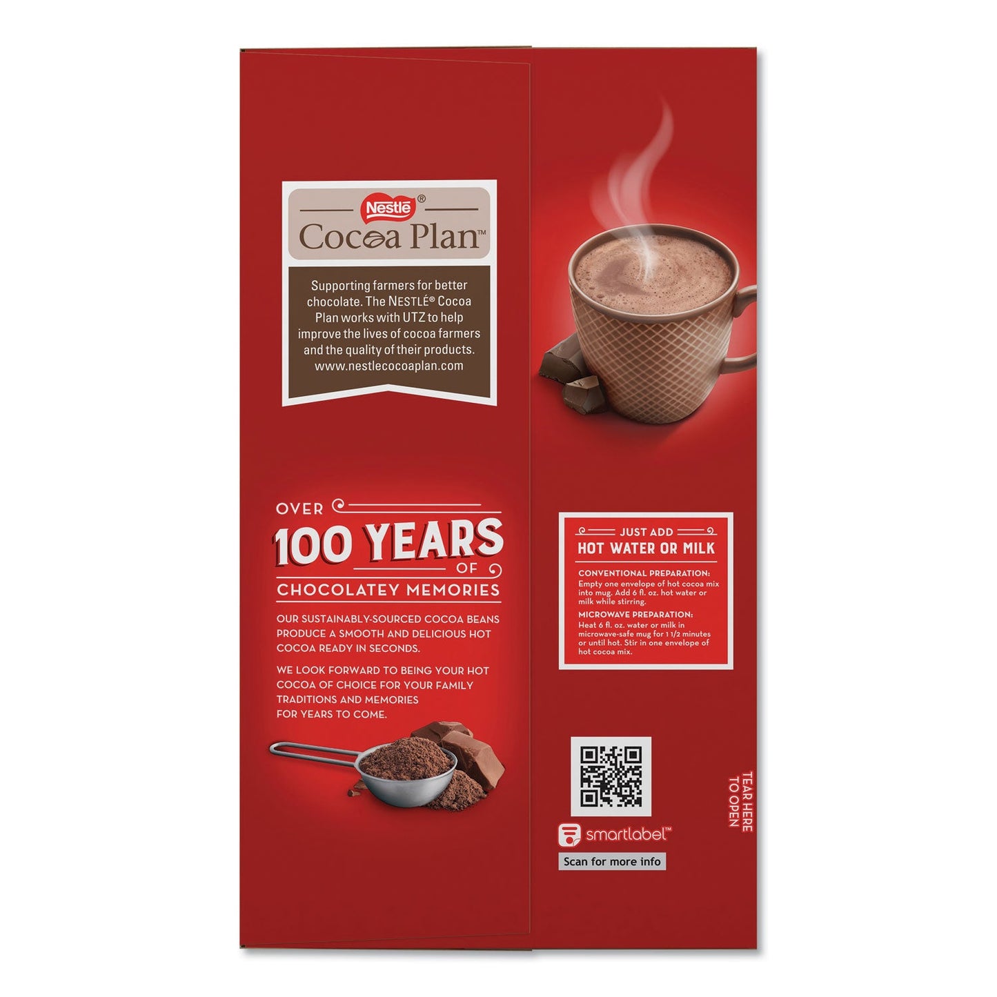 Nestlé Hot Cocoa Mix, Dark Chocolate, 0.71 oz, 50/Box