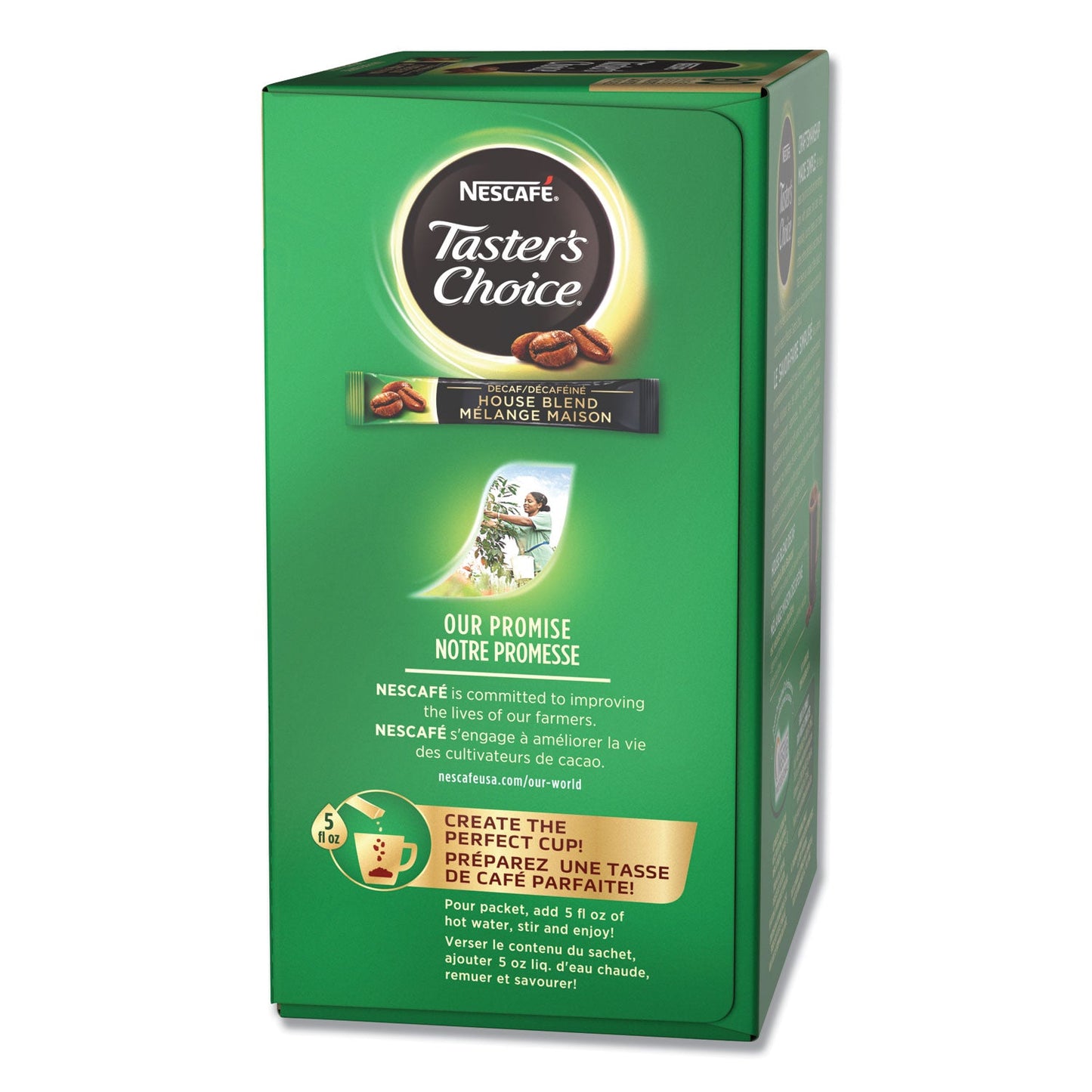 Nescafé Taster's Choice Stick Pack, Decaf, 0.06oz, 80/Box