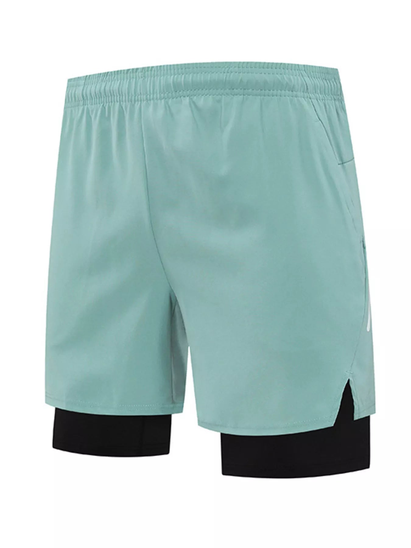 Men's Plus Size Elastic Waist Active Shorts