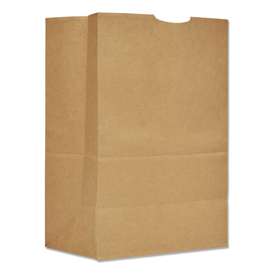 General Grocery Paper Bags, 75 lb Capacity, 1/6 BBL, 12" x 7" x 17", Kraft, 400 Bags