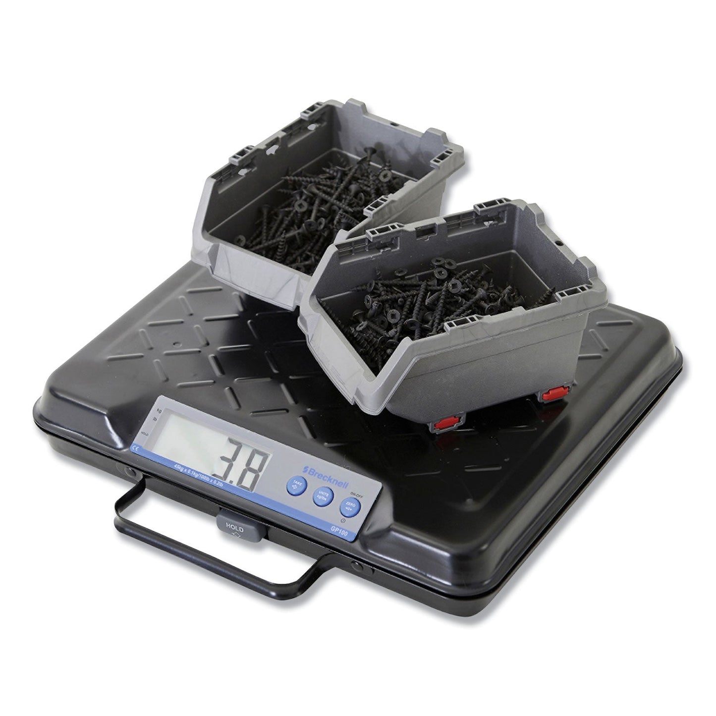 Brecknell Portable Electronic Utility Bench Scale, 100 lb Capacity, 12.5 x 10.95 x 2.2  Platform