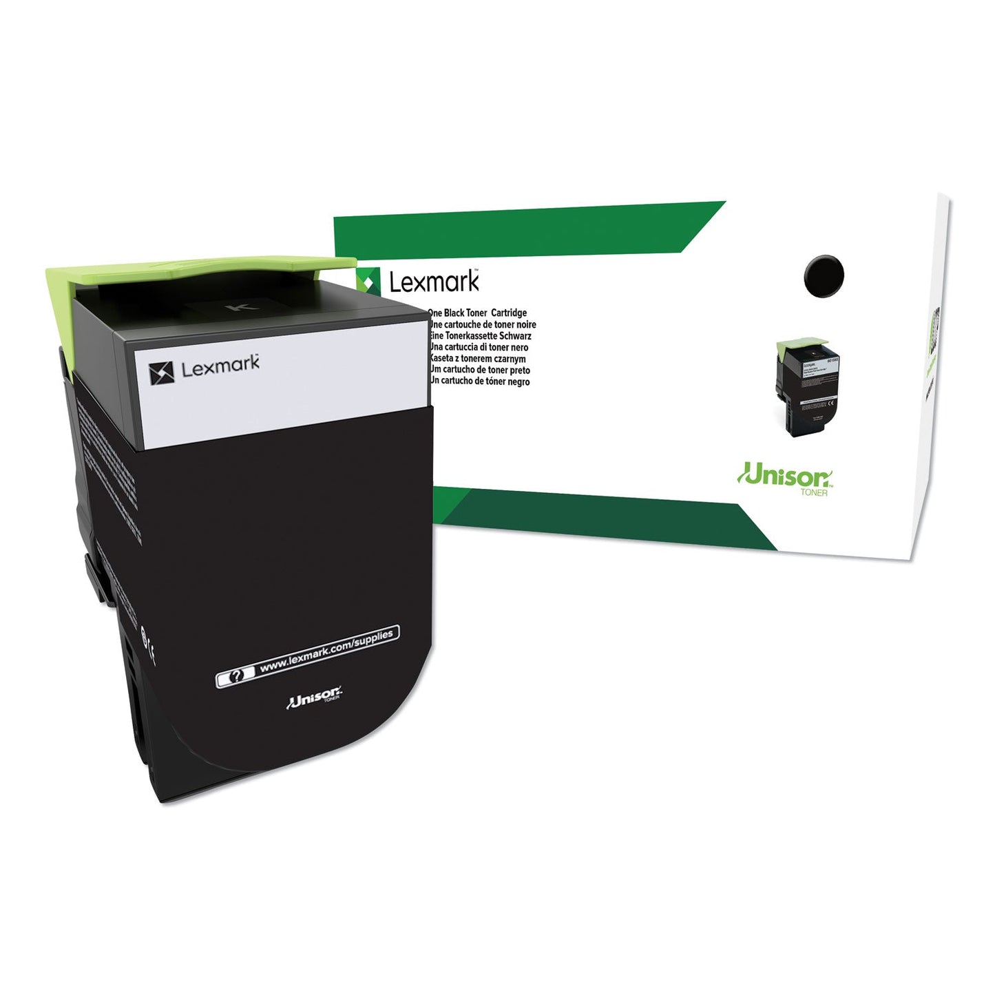 Lexmark 80C1HK0 Return Program High-Yield Toner, 4,000 Page-Yield, Black