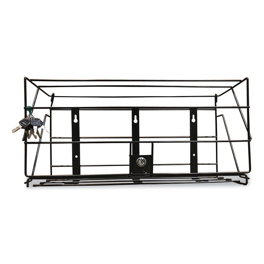 Boardwalk Locking Rack for 3 Liter PDC Cleaner Bottles, 1-Shelf, 24w x 10d x 12h, Black