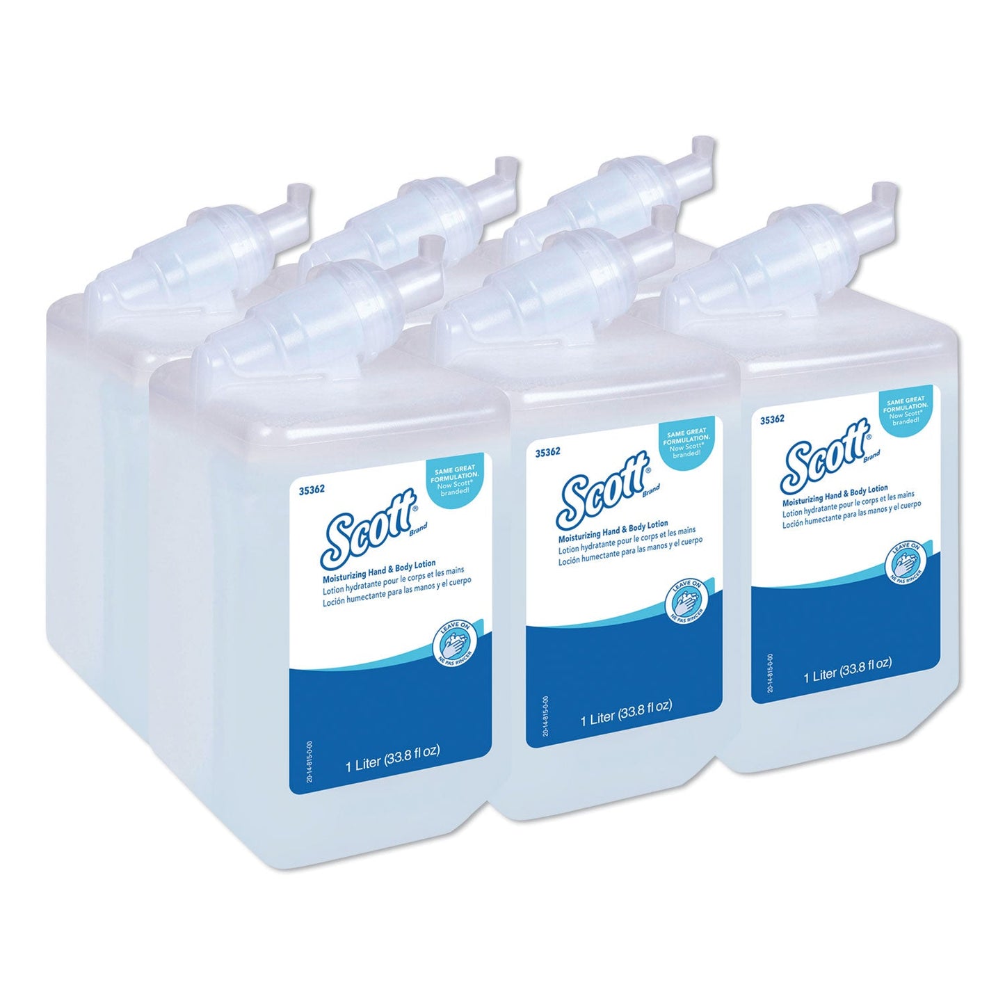 Scott Control Moisturizing Hand and Body Lotion, 1 L Bottle. Fresh Scent