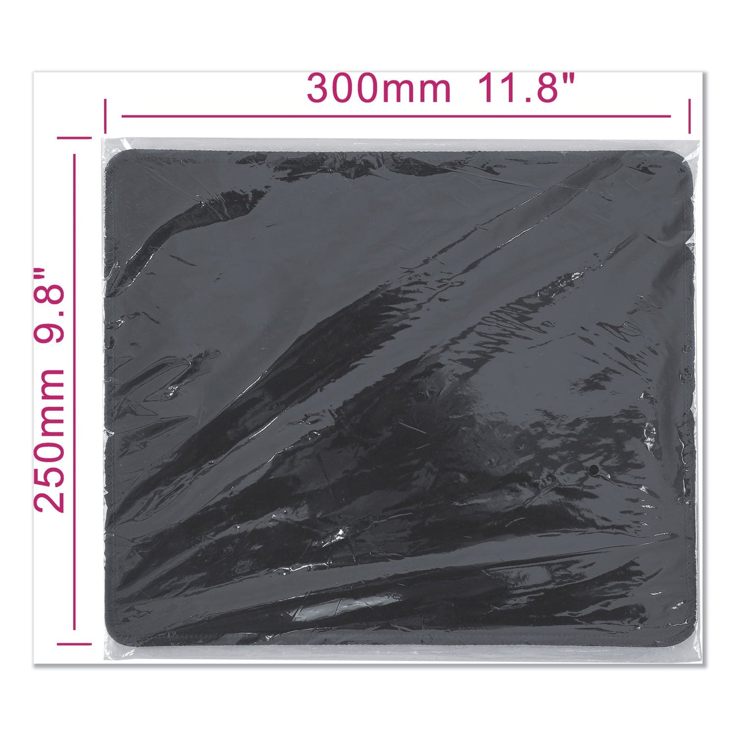 Innovera Large Mouse Pad, 9.87 x 11.87, Black