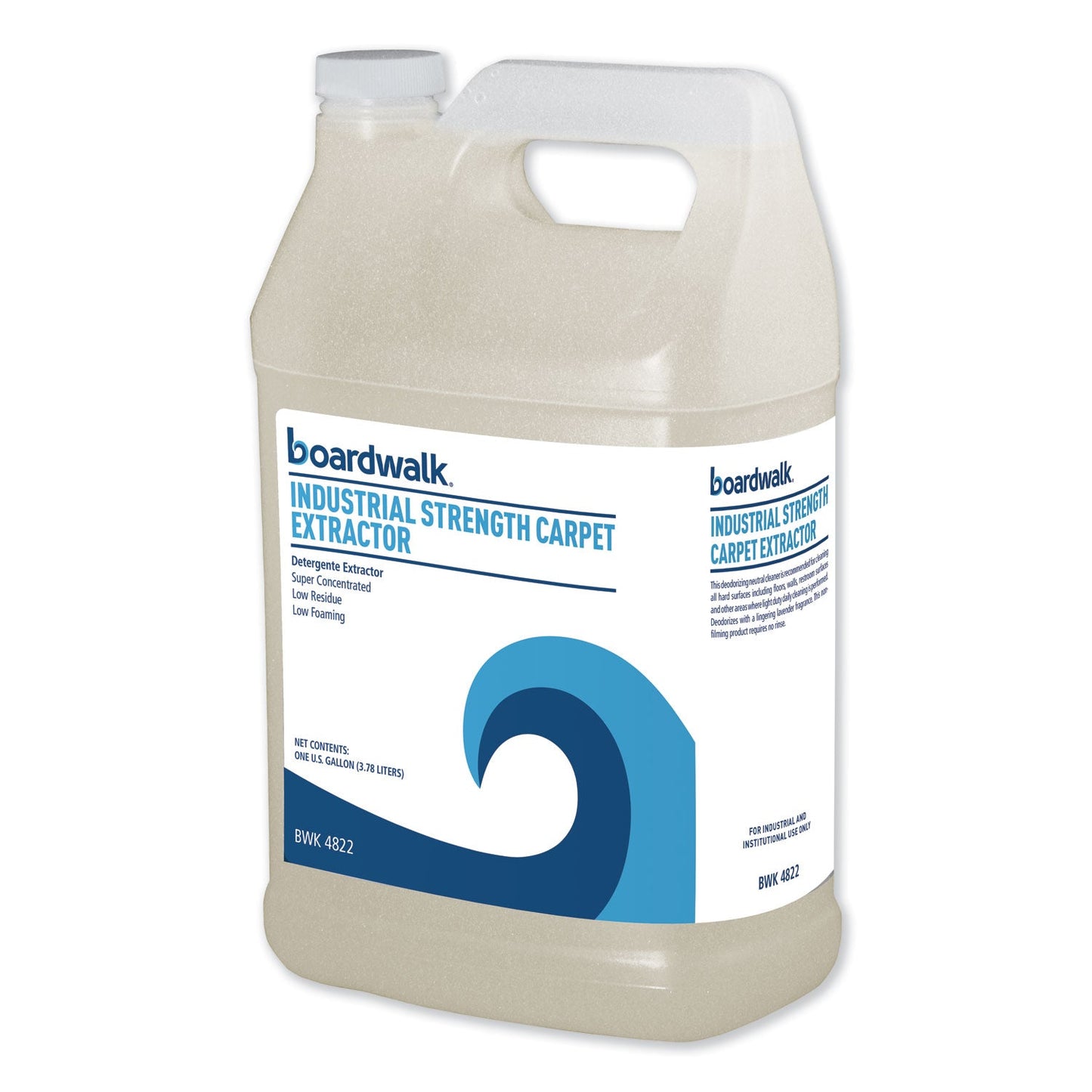 Boardwalk Industrial Strength Carpet Extractor, Clean Scent, 1 gal Bottle, 4/Carton