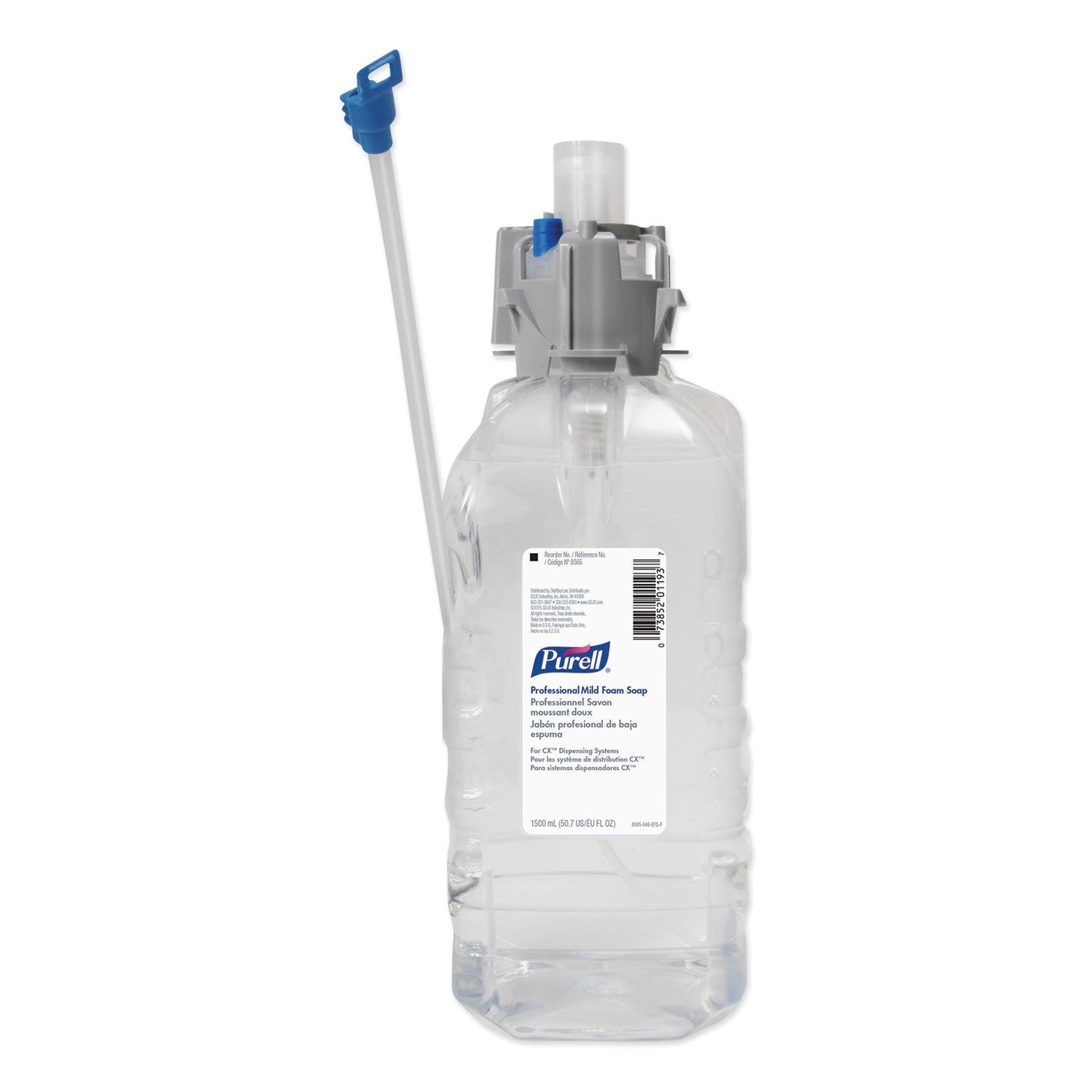 PURELL Professional Mild Foam Soap, For CX, CXi, CXT Dispensers, Fragrance-Free, 1,500 mL, 4/Carton