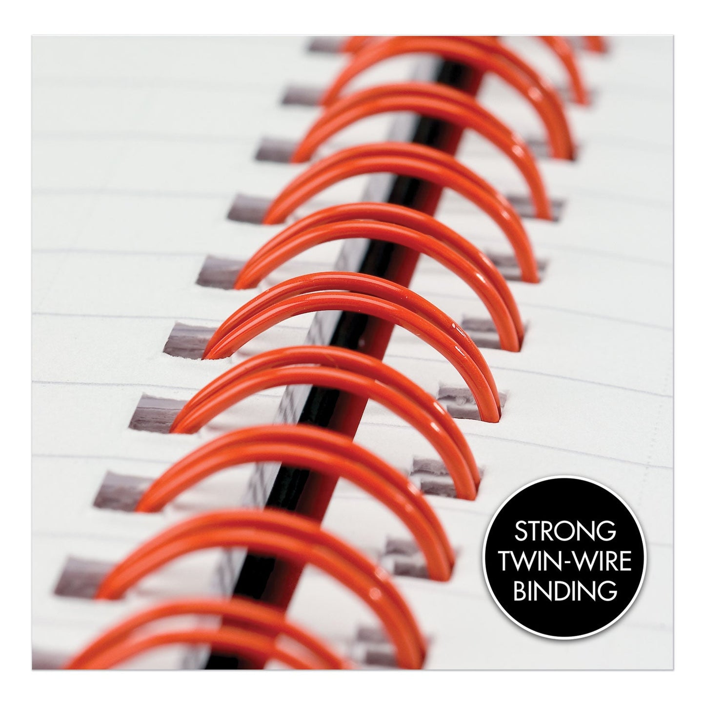 Black n' Red Hardcover Twinwire Notebook, SCRIBZEE Compatible, 1 Subject, Wide/Legal Rule, Black Cover, 8.25 x 5.88, 70 Sheets