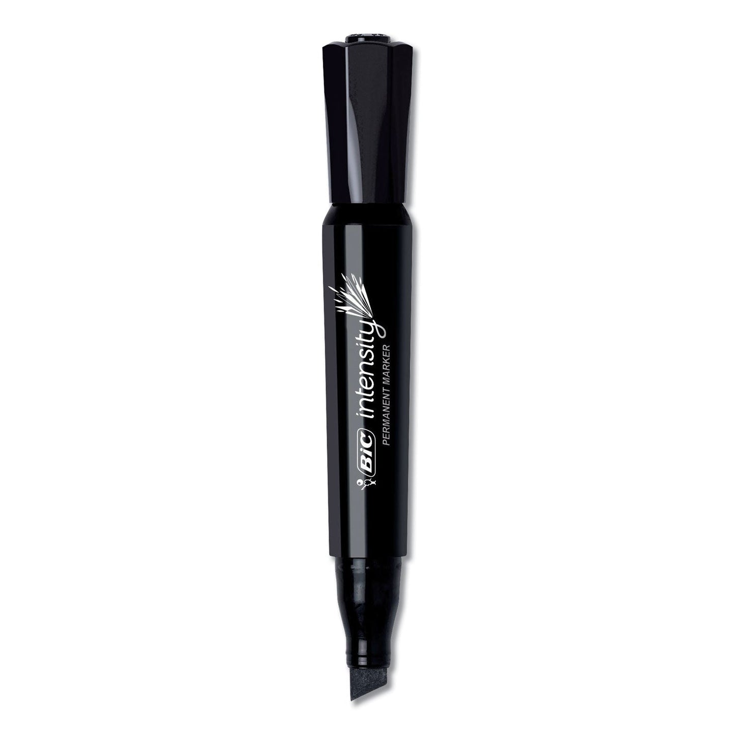 BIC Intensity Chisel Tip Permanent Marker Value Pack, Broad Chisel Tip, Black, 36/Pack
