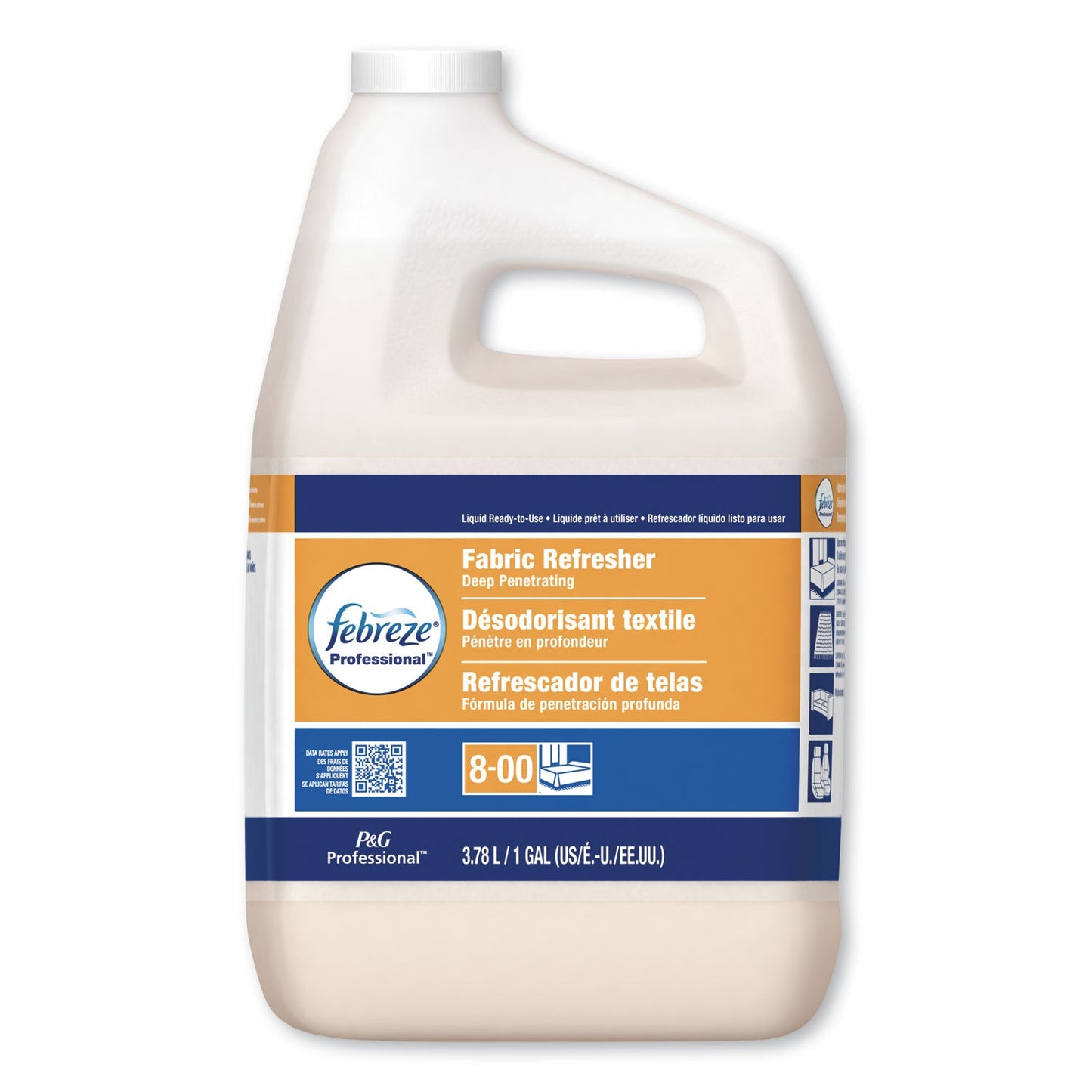 Febreze Professional Deep Penetrating Fabric Refresher, Fresh Clean, 1 gal Bottle, 3/Carton